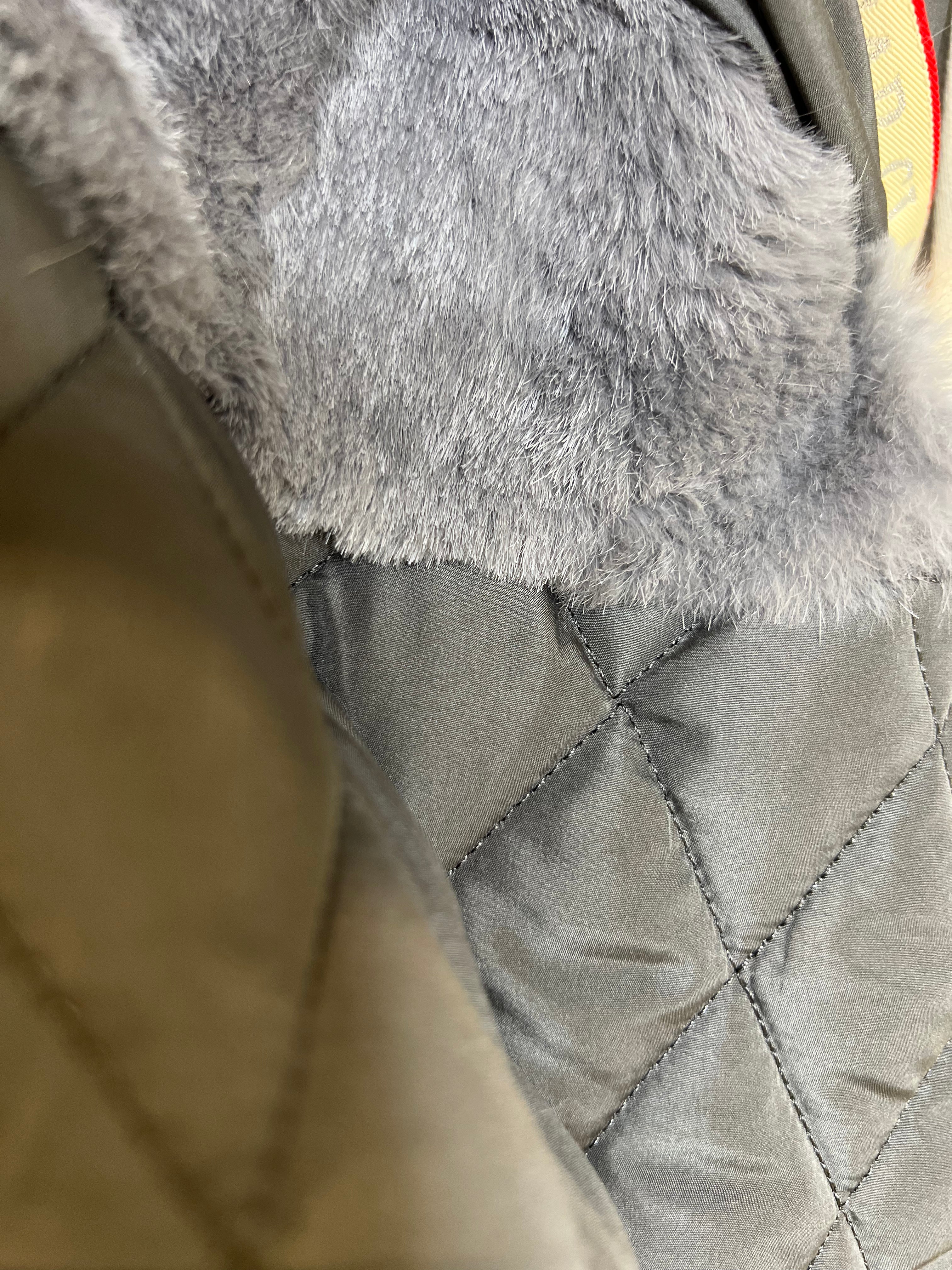 Genuine Silver Fox Fully Lined Hood Rabbit Insulated Parka - Energize Trek