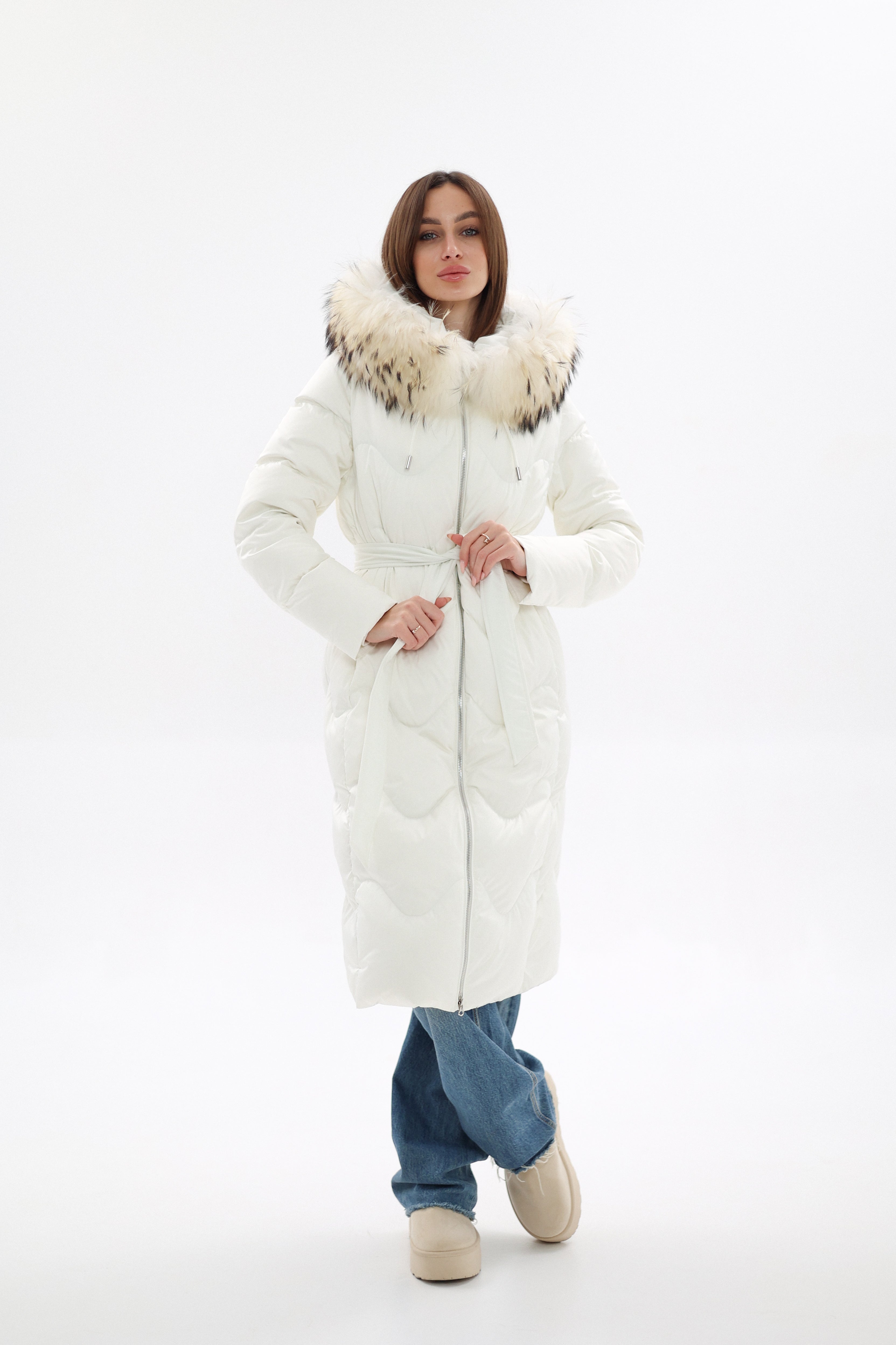 Genuine Fur Trim Down Fill Coat - Energize Trek