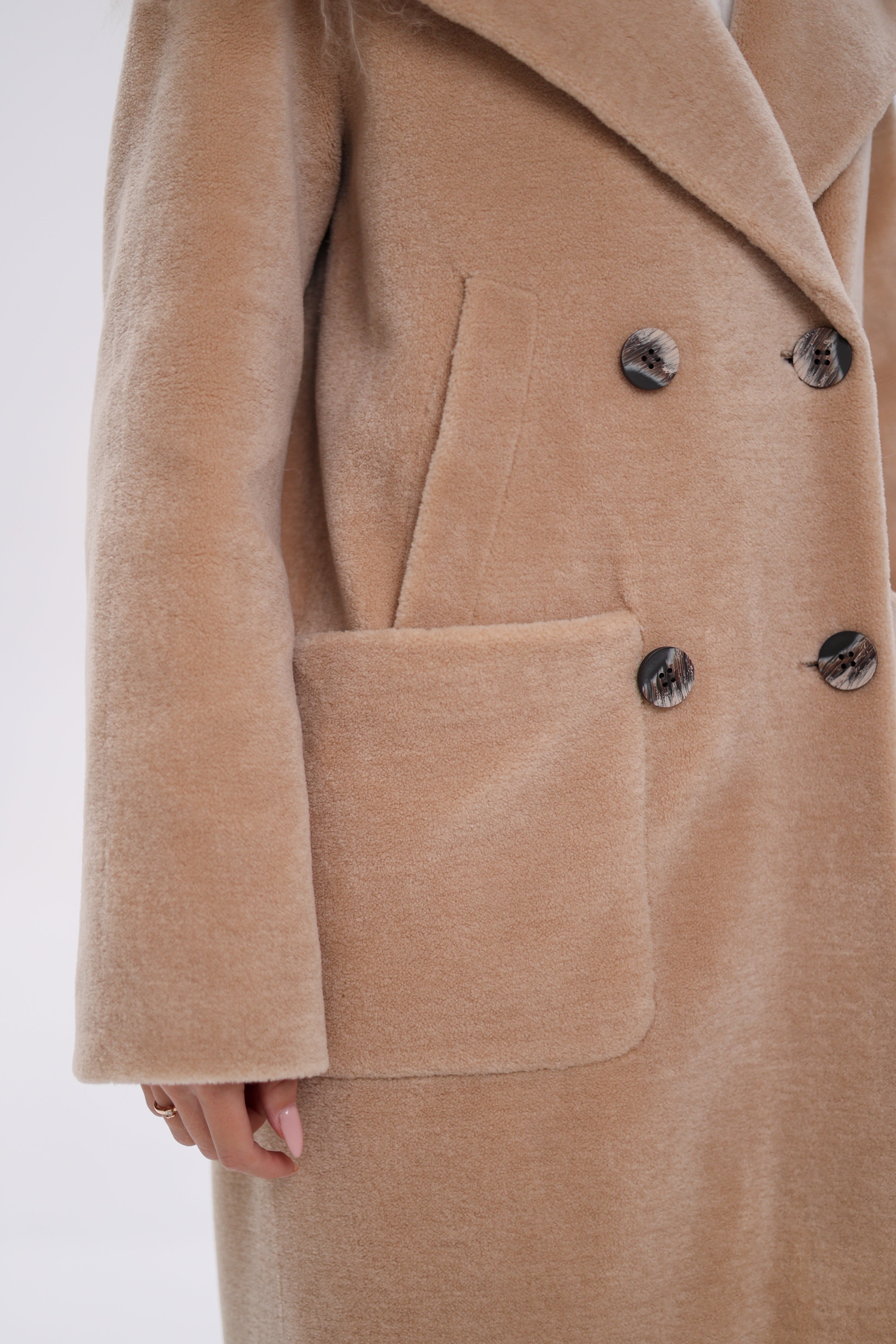 Genuine Lama Fur Virgin Wool Coat - Energize Trek