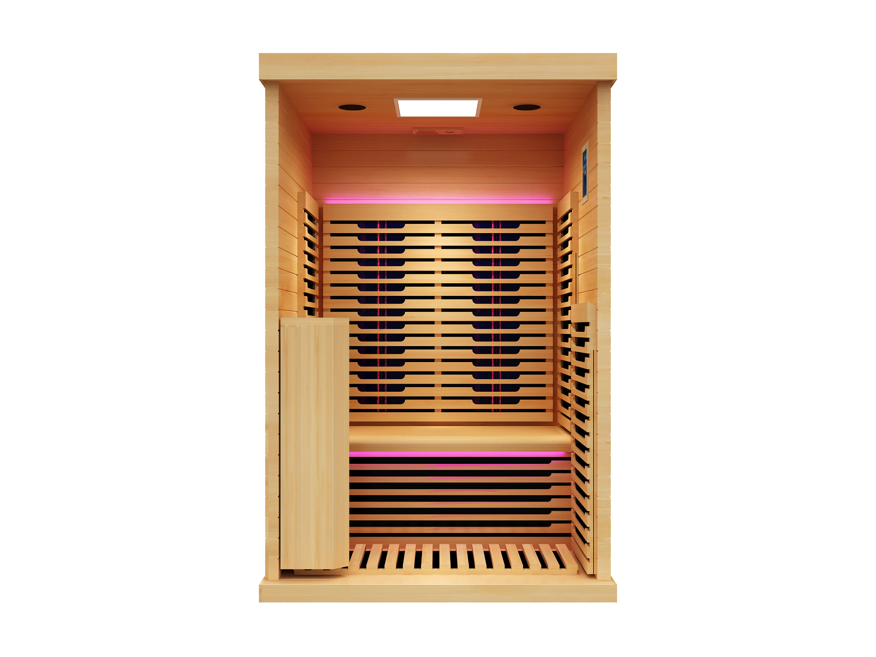 Peak Saunas Everest 2-Person Full Spectrum Infrared Sauna with XL Medical-Grade Red Light Therapy & Smart WiFi App Control - Energize Trek