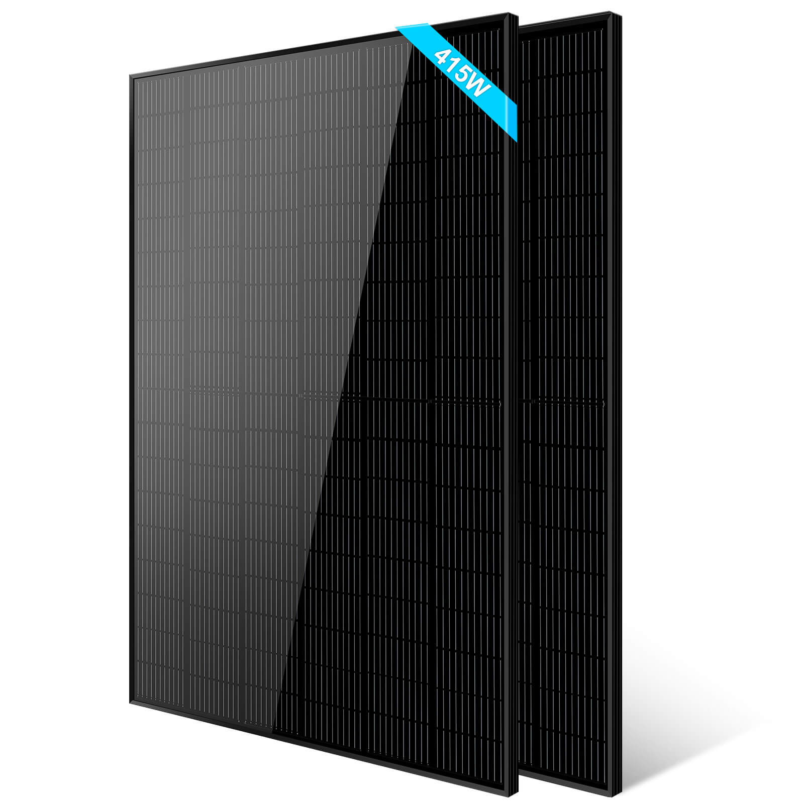 370W/ 415W/ 500W Mono Black PERC Solar Panel UL 61730 CEC Listed - Energize Trek