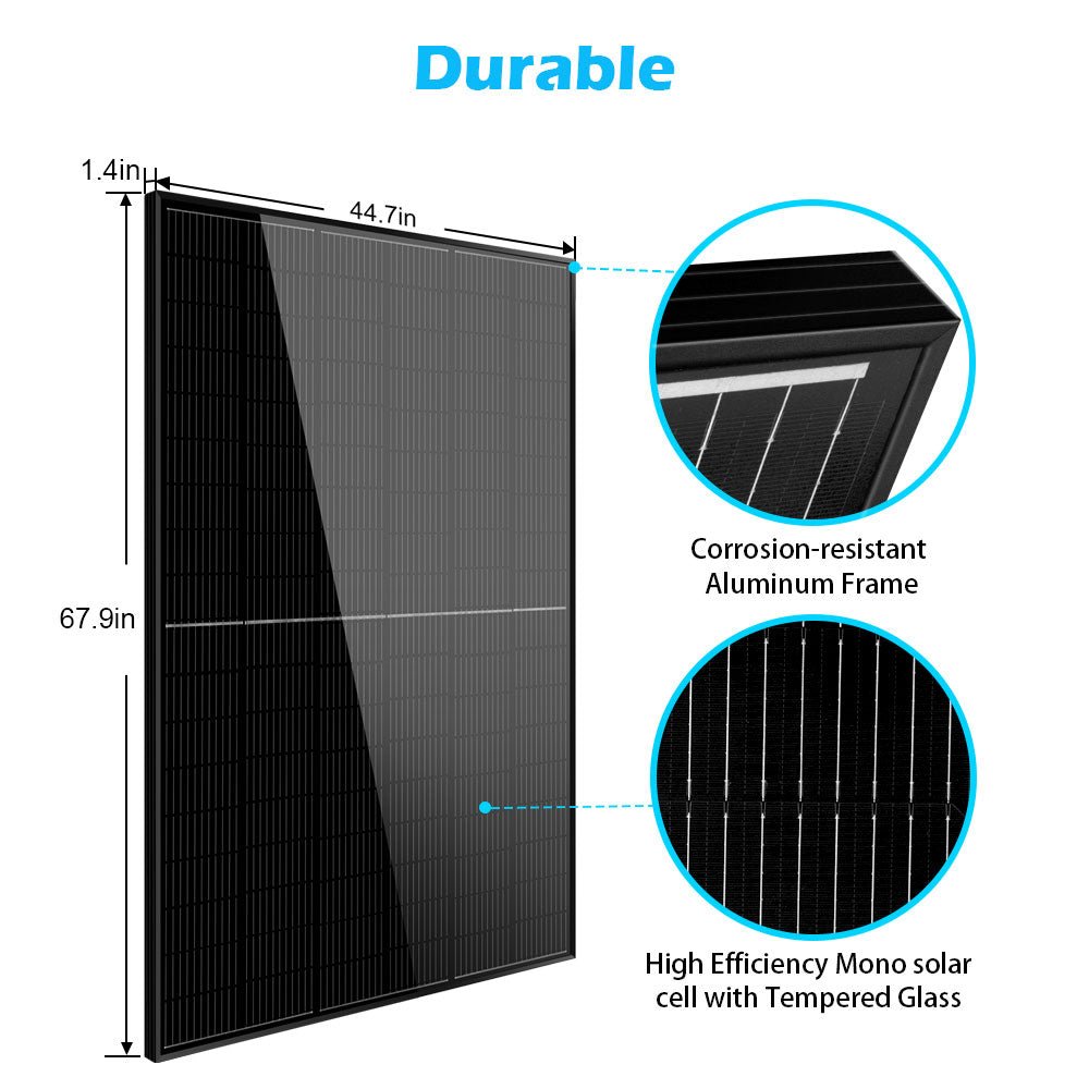 415W MONO BLACK PERC SOLAR PANEL FULL PALLET (32 PANELS) UL 61730 CEC Listed - Energize Trek