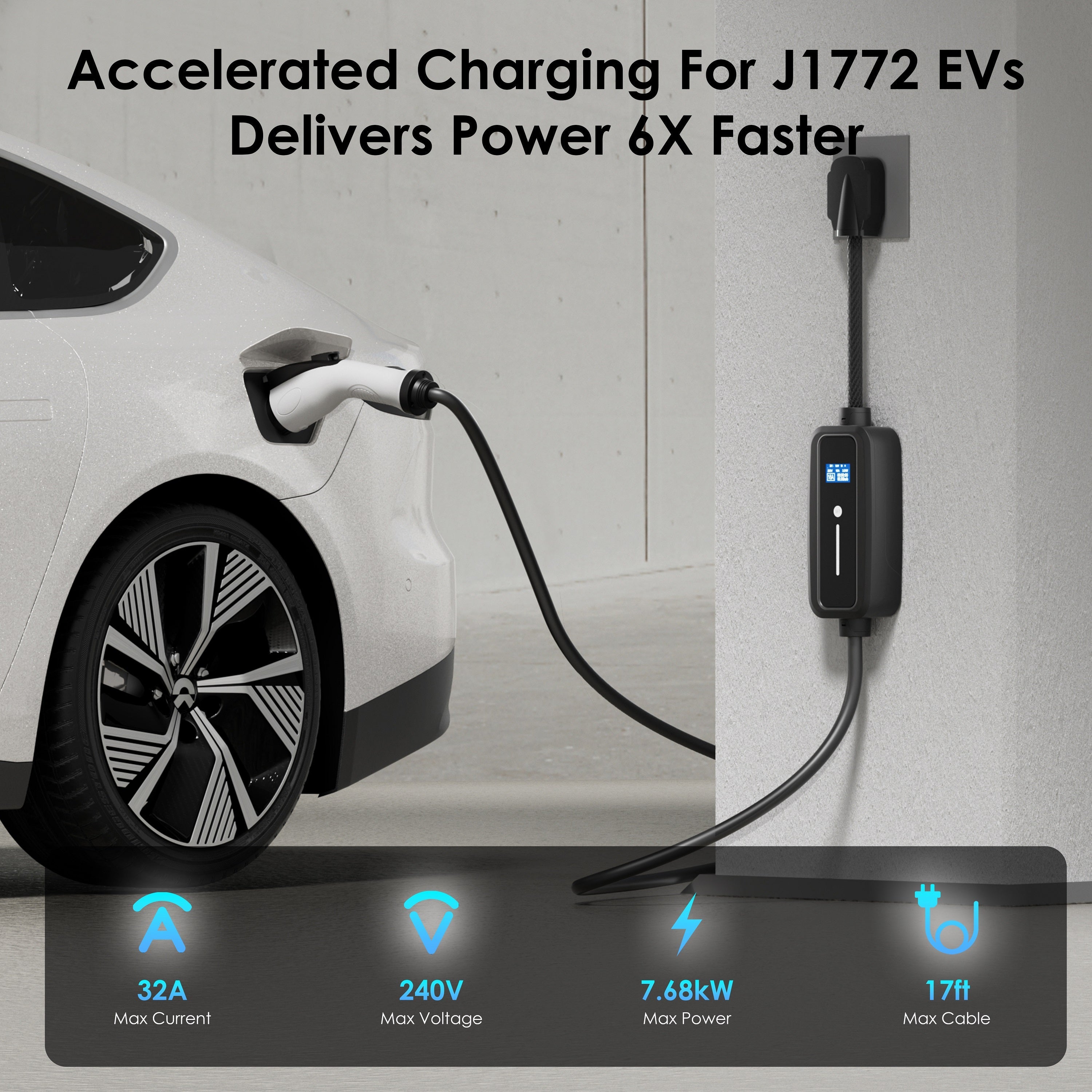 J1772 32A Portable Charger - Energize Trek