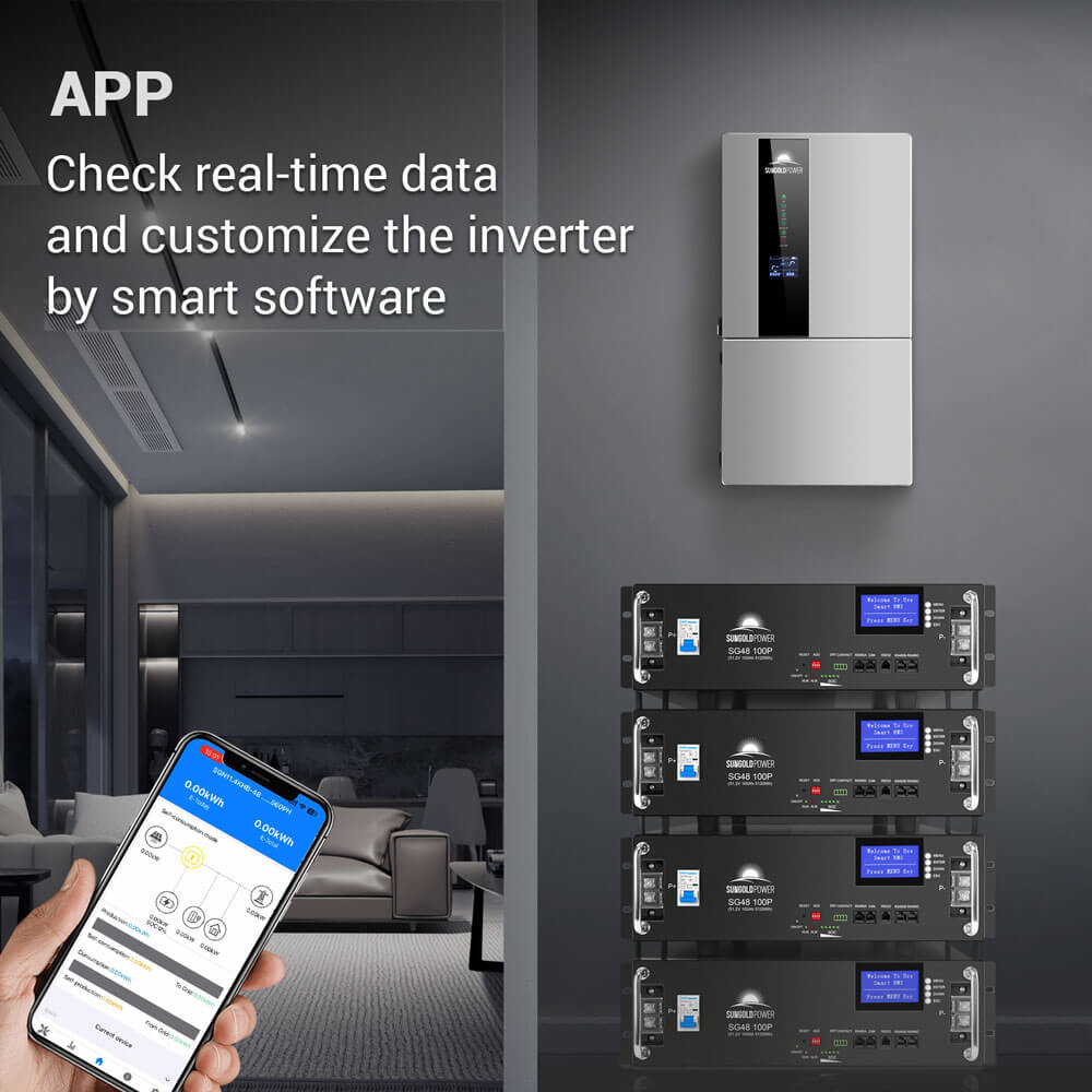 22.8KW Hybrid Inverter 48V Split Phase SGN11.4KHB-48 (2 UNITS PARALLEL) - Energize Trek