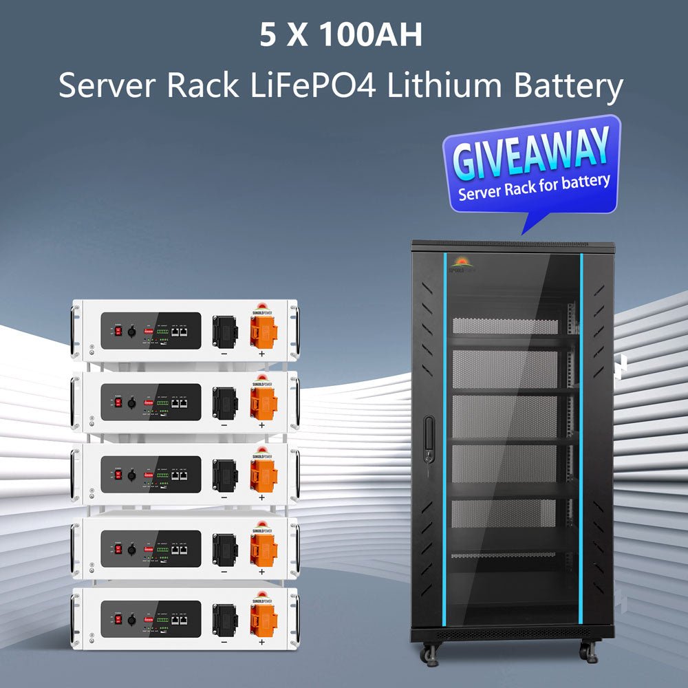 OFF GRID SOLAR KIT 12 X 550 WATTS SOLAR PANELS 25.6KWH LITHIUM BATTERY 10KW SOLAR INVERTER 48VDC 120V/240V SGR-10K25S - Energize Trek