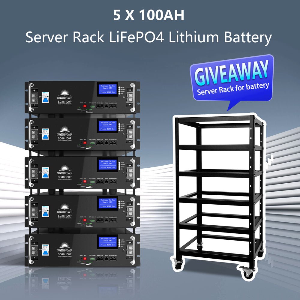 Off-Grid Solar Kits 12kW/15kW/18kW Options 120V/240V with 48v LiFePO4 Lithium Batteries & 415w Solar Panels SGR-18K20E - Energize Trek