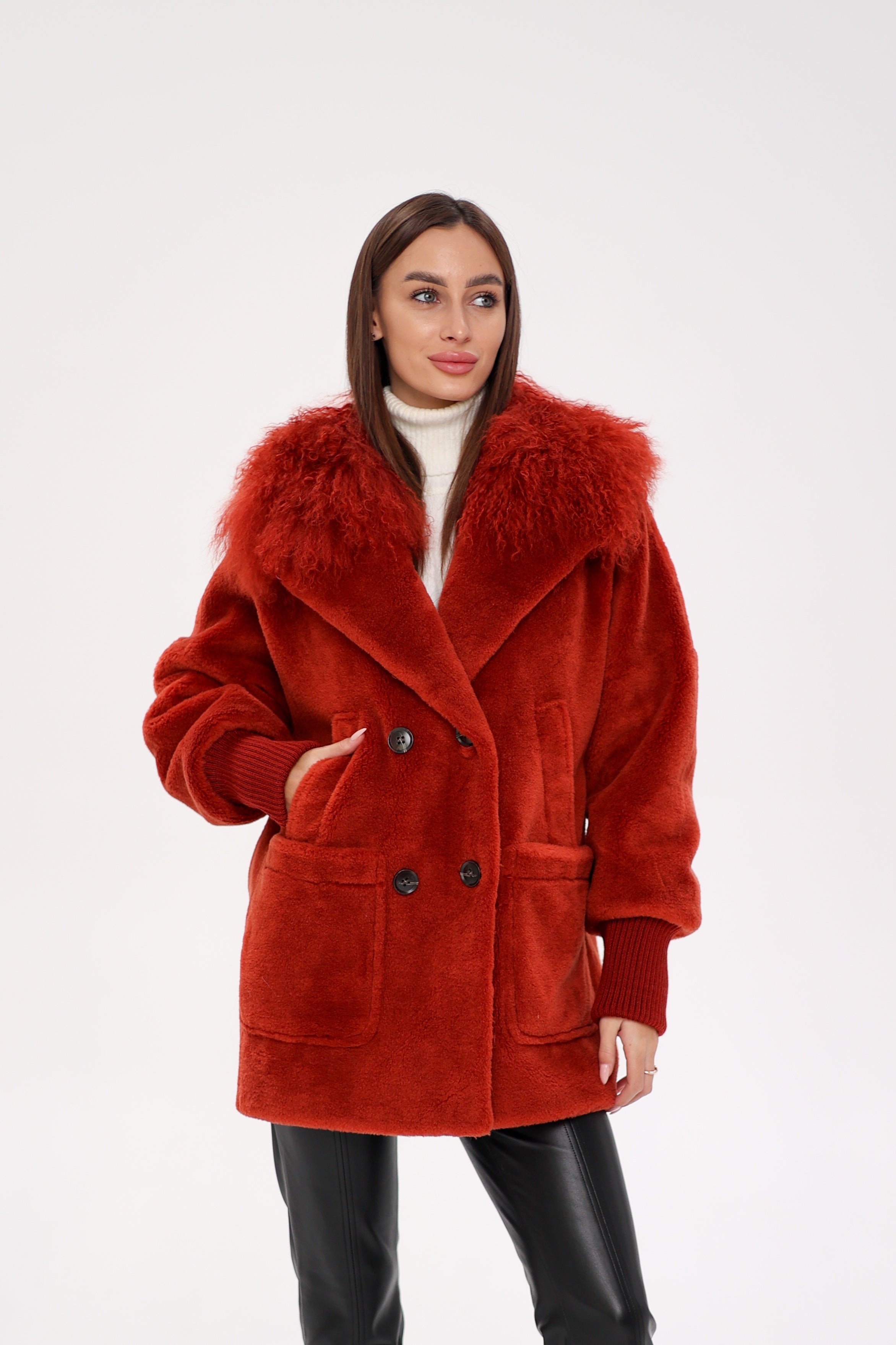 Genuine Lama Fur Peruvian Wool Coat - Energize Trek