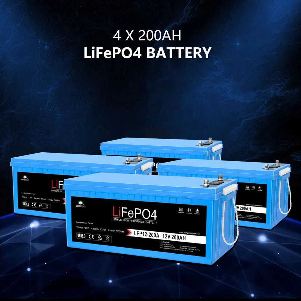 Off Grid Solar Kit 6000W 24/ 48VDC 120V/240V LifePO4 10.24KWH Lithium Battery 6 X 370 Watt Solar Panels SGK-PRO64/ SGK-PRO62 - Energize Trek