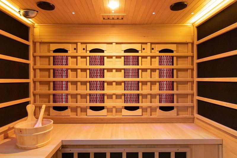 SAUNA EVOLUTION® Double Layer Bench Steam and Infrared Indoor Sauna Room Dual System 07 - Energize Trek