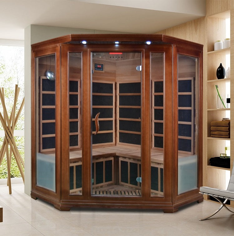 SAUNA EVOLUTION® Low EMF Indoor Wood Sauna With Carbon Panel Far Infrared 16 - Energize Trek