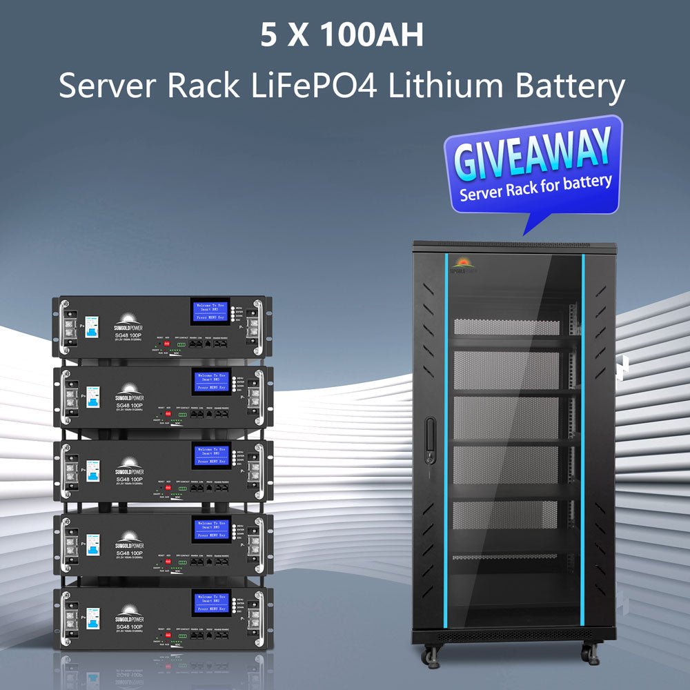 OFF GRID SOLAR KIT 16KW 48VDC 120V/240V LIFEPO4 25.6KWH LITHIUM BATTERY 32 X 415 WATTS SOLAR PANELS SGR-16K25E - Energize Trek