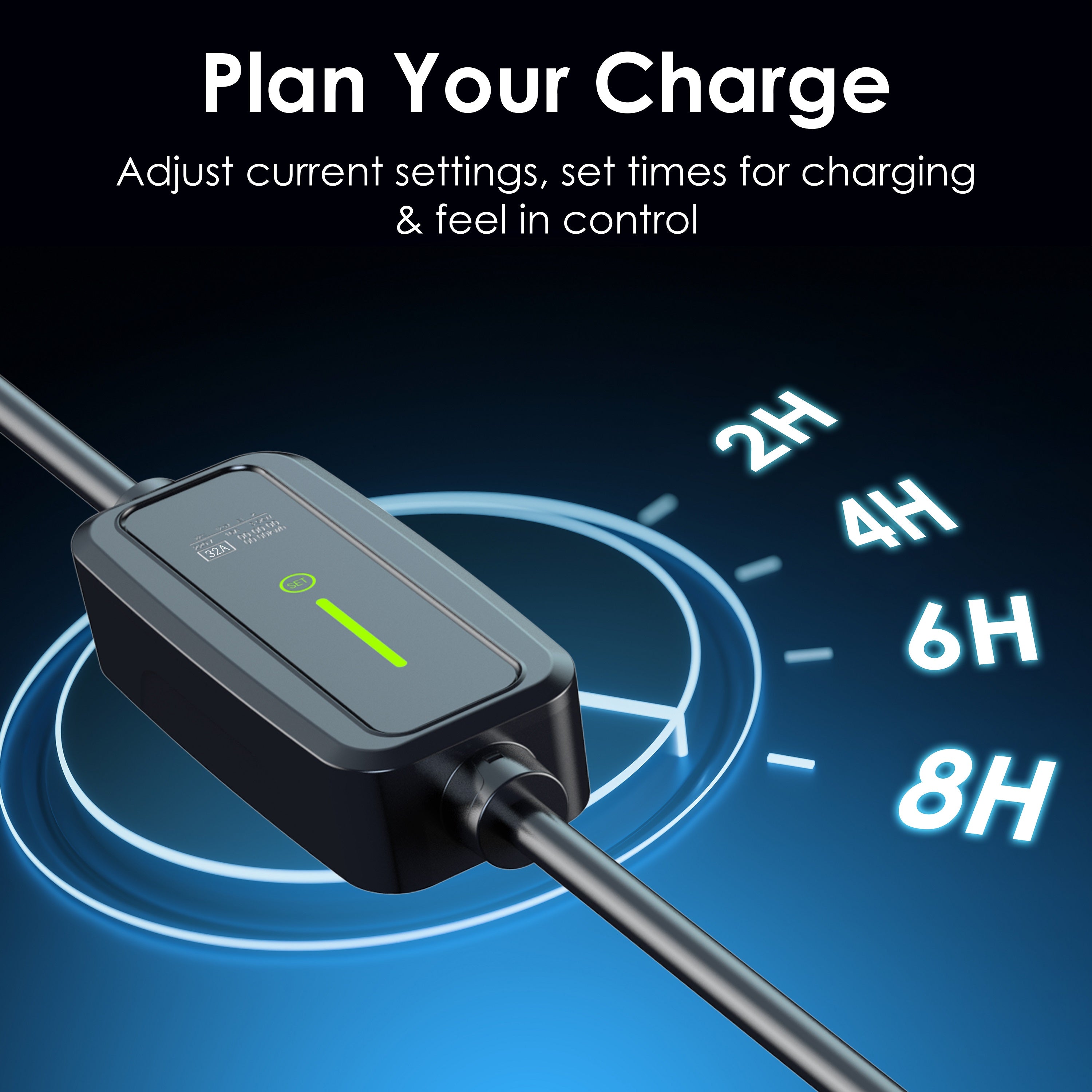 J1772 32A Portable Charger - Energize Trek