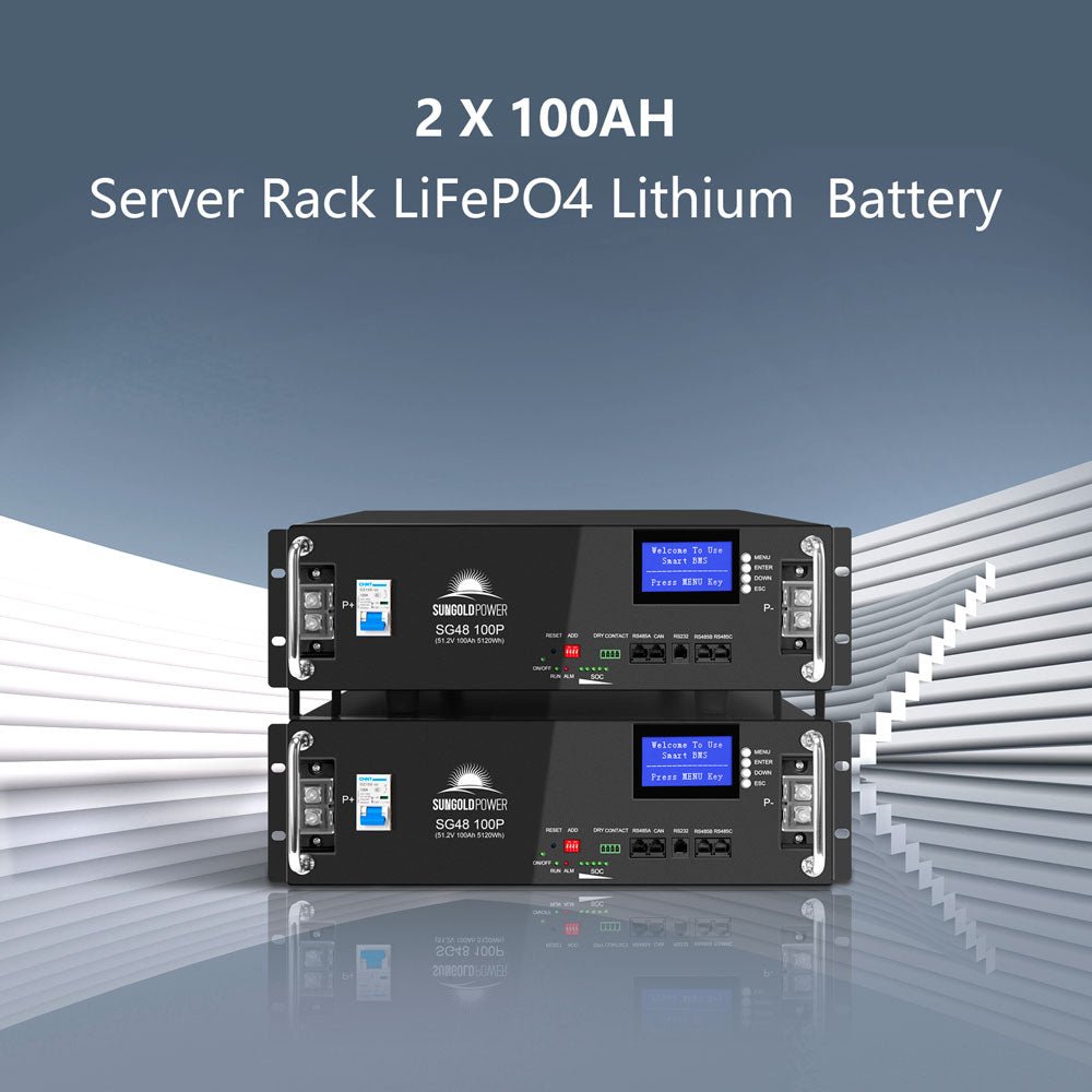 Off-Grid Solar Kit 6500W/ 8000W 48VDC 120V/240V LifePo4 10.24KWH-20.48KWH Lithium Battery 8 X 415 Watts Solar Panels SGR-8K10E - Energize Trek