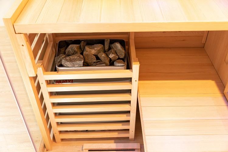 SAUNA EVOLUTION® Double Layer Bench Steam and Infrared Indoor Sauna Room Dual System 07 - Energize Trek