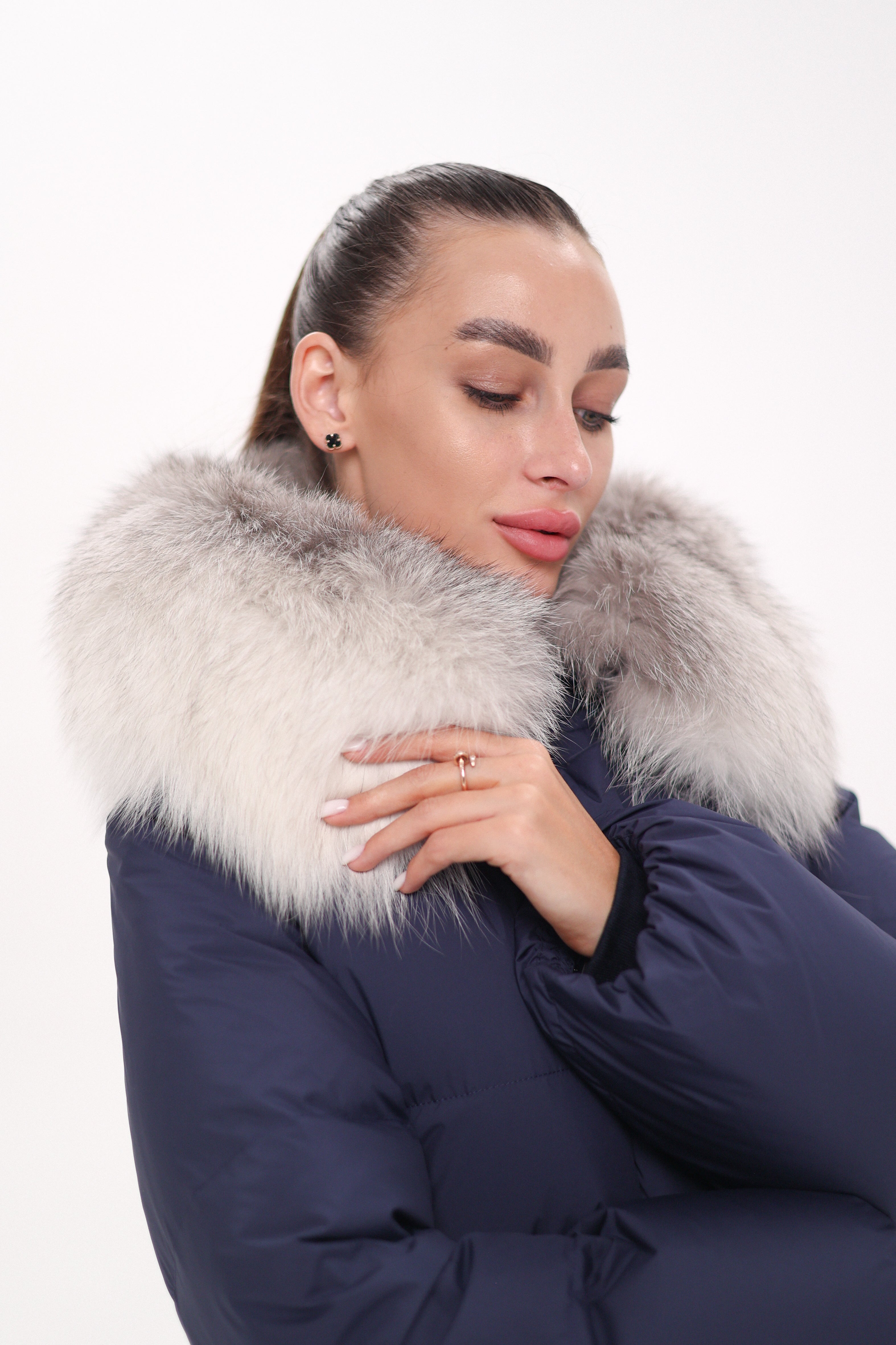 Genuine Silver Fox Down Fill Coat - Energize Trek