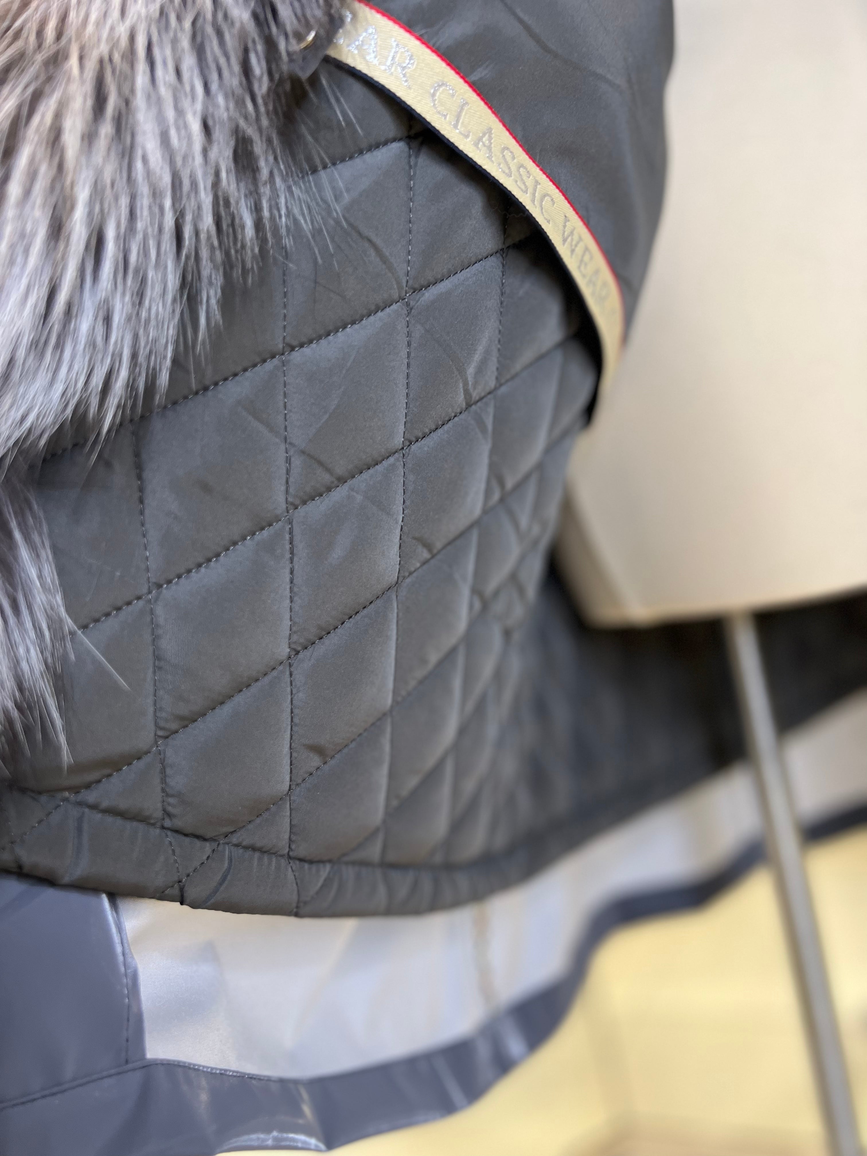 Genuine Silver Fox Fully Lined Hood Rabbit Insulated Parka - Energize Trek