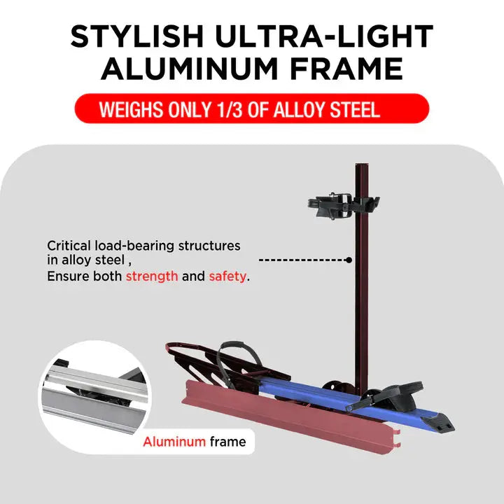 1-Bike Hitch E-bike Rack with Ramp, Folding Single Electric Bike Carrier, 100 LBS Capacity, Fits 2'' Receiver - Energize Trek