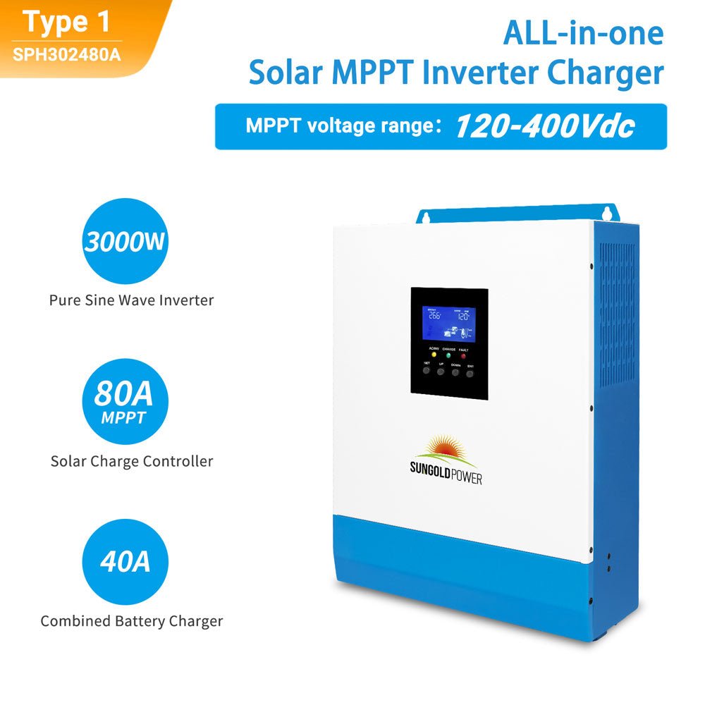 3000W 24V Solar Inverter Charger - Energize Trek