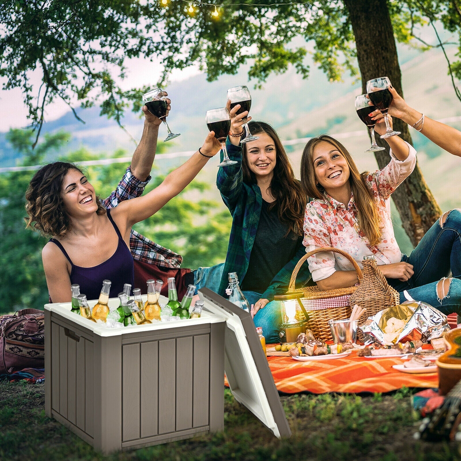 10 4-in-1 Gallon Storage Cooler for Picnic and Outdoor Activities - Energize Trek
