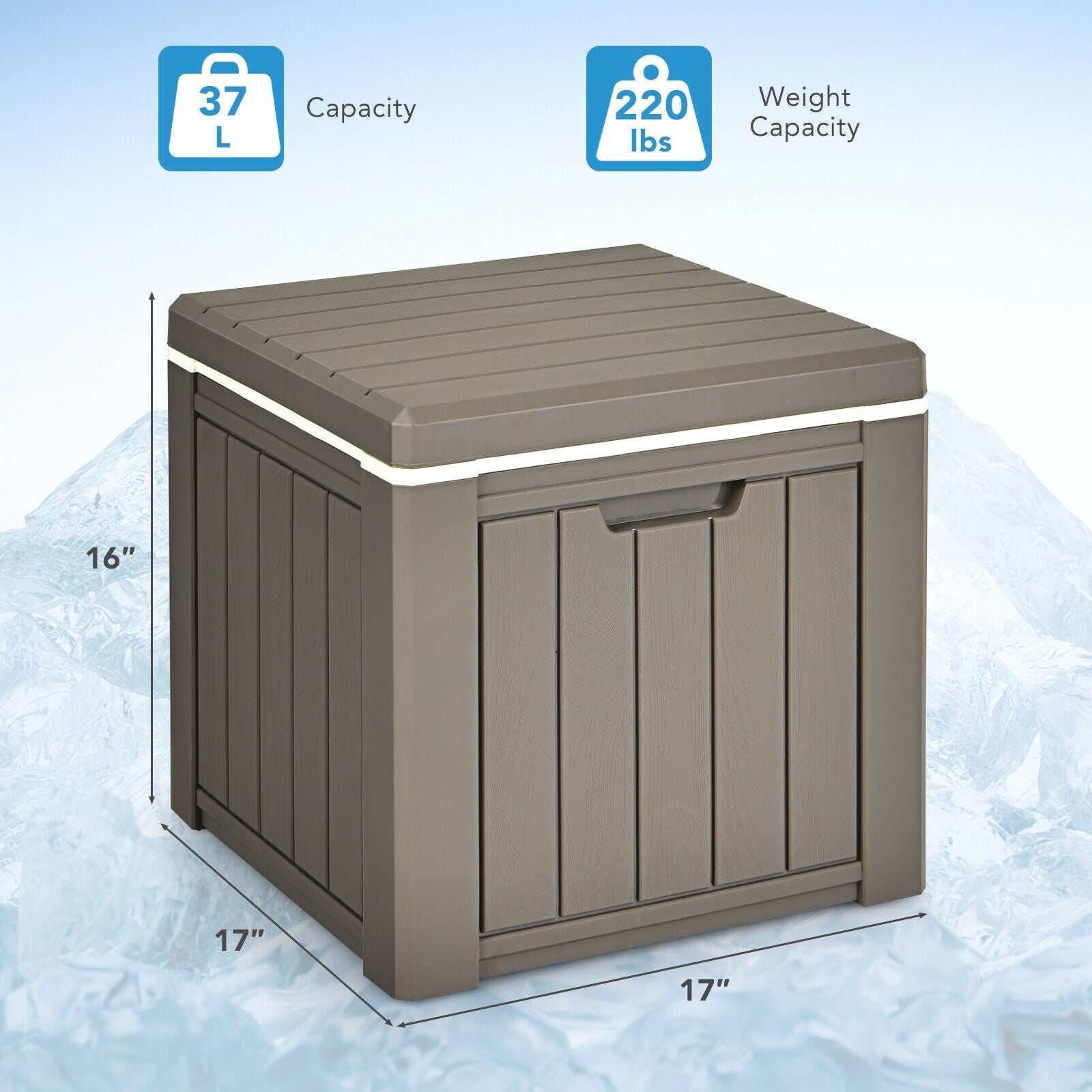 10 4-in-1 Gallon Storage Cooler for Picnic and Outdoor Activities - Energize Trek