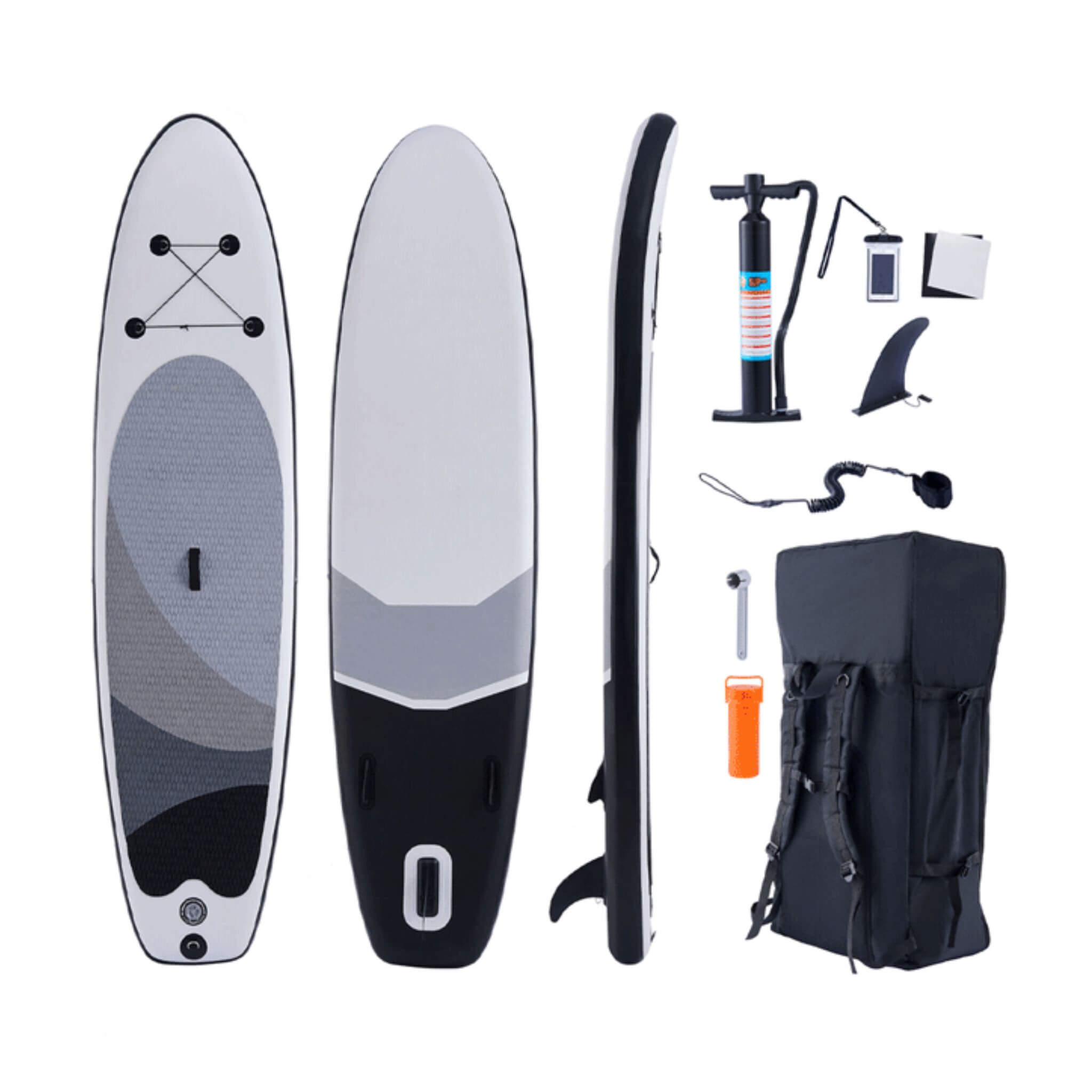 10' Inflatable Blow Up SUP Paddle Board W/ Carrying Bag & Pump (SAK43678) - Energize Trek