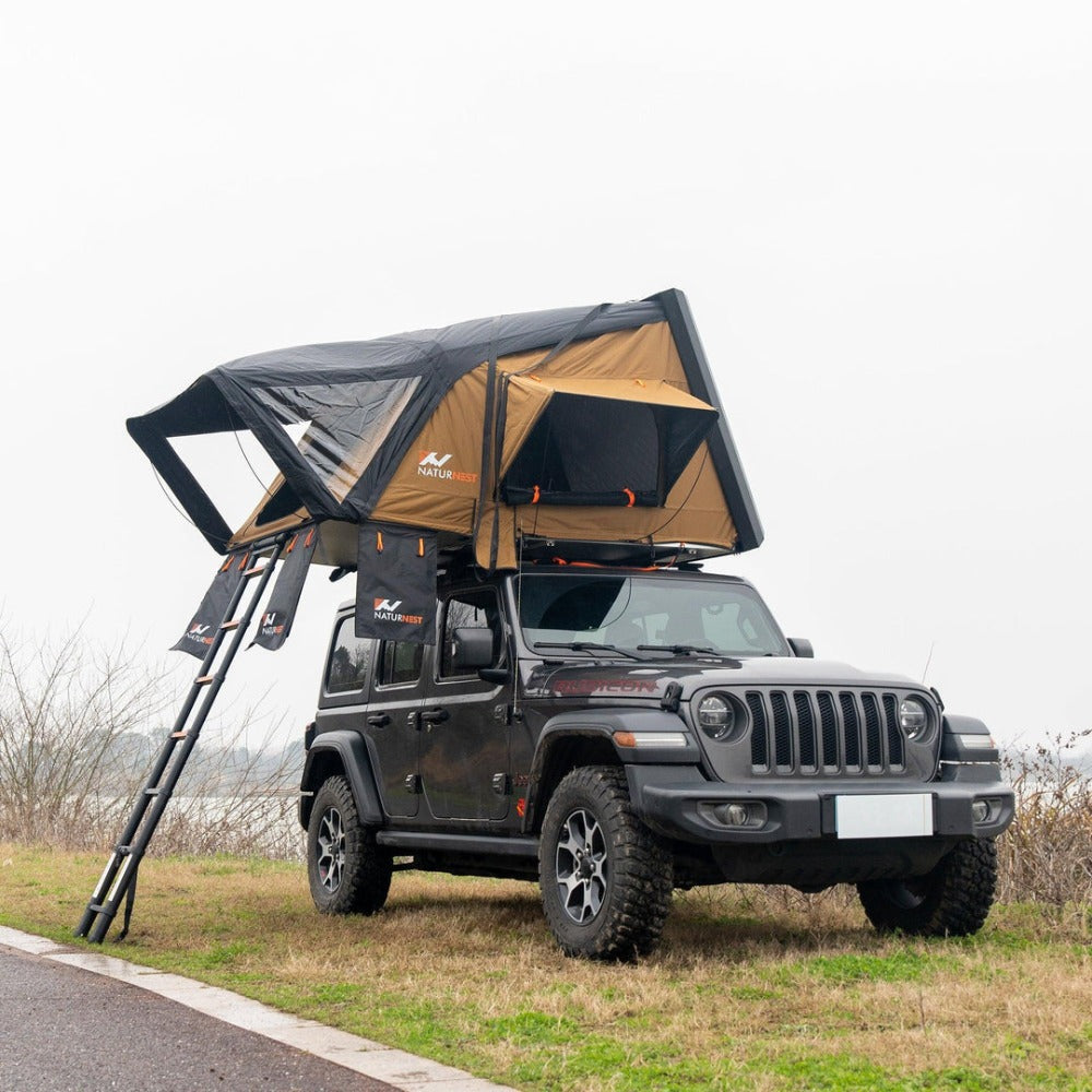 Naturnest Sirius 2 Premium 2XL 3-Person Clamshell Roof Top Tent (SAK91382) - Energize Trek