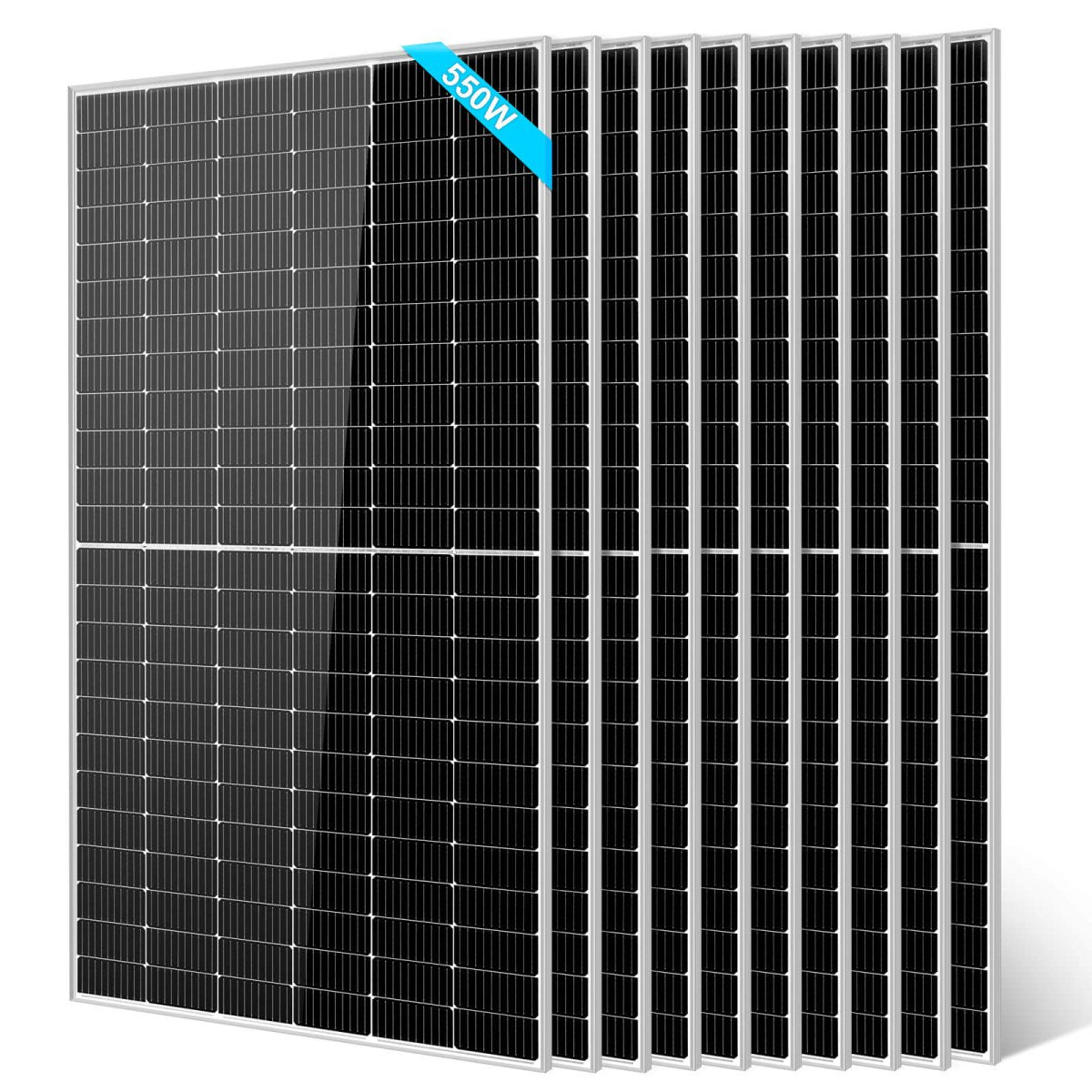 450/ 550 Watt Monocrystalline PERC Solar Panel UL 61730 CEC Listed - Energize Trek