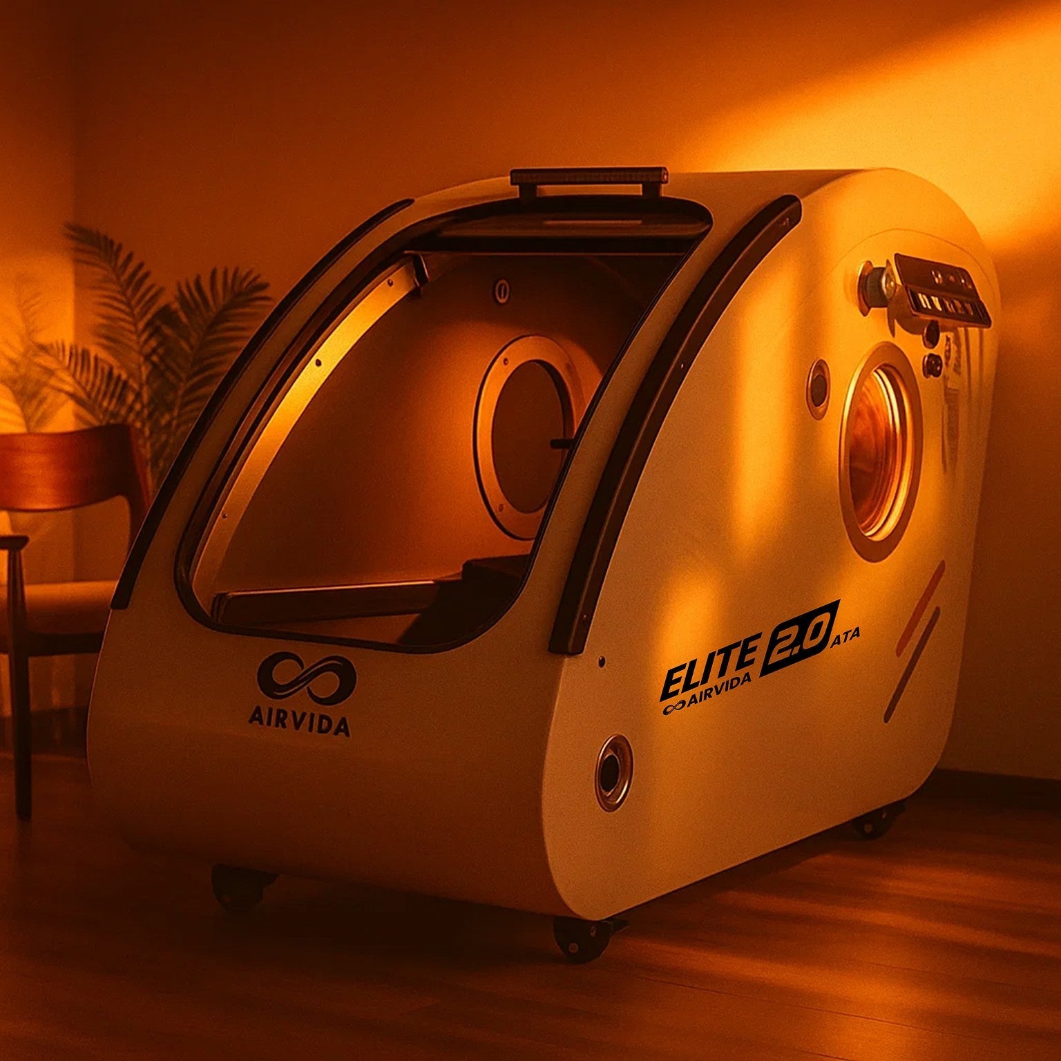Sitting Hard Shell Hyperbaric Chamber 1.3-2.0 ATA  -Airvida Elite - Energize Trek
