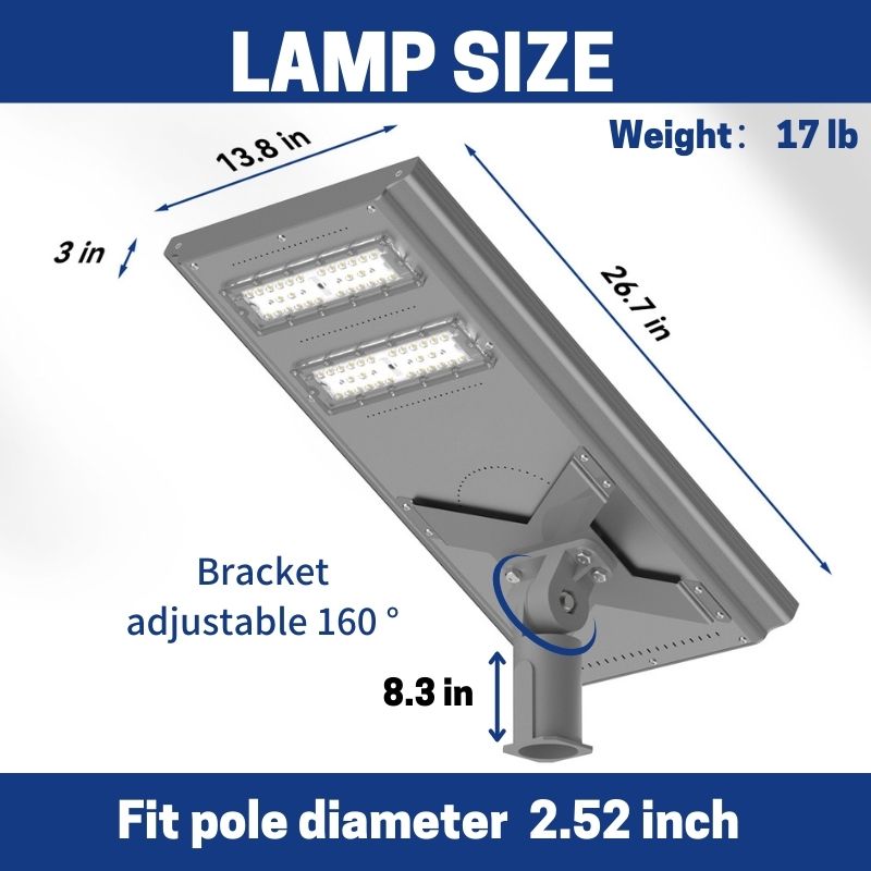 100 W 150 W 200 W Commercial solar street light-Stay on - Energize Trek