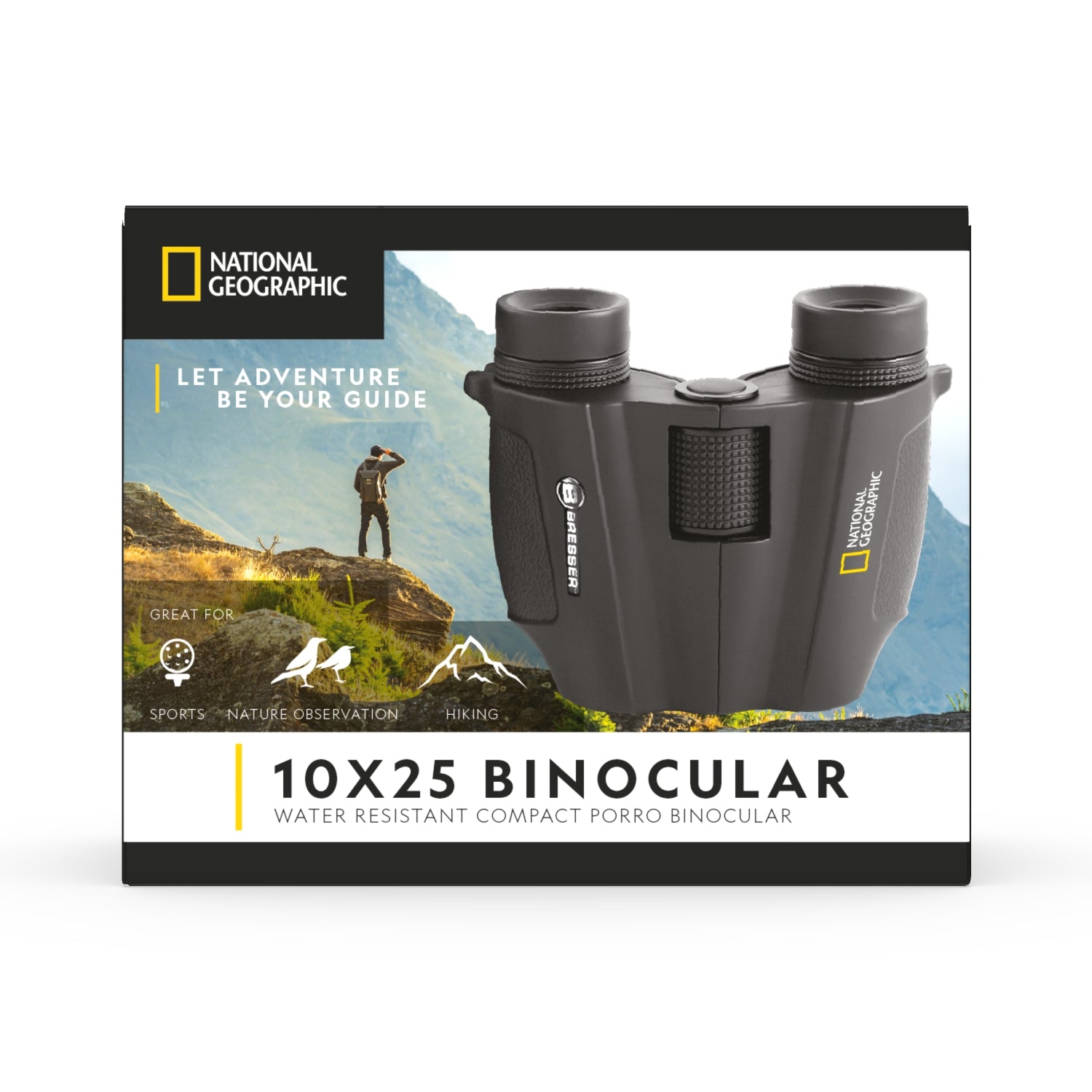 10x25 Compact Binoculars - Energize Trek
