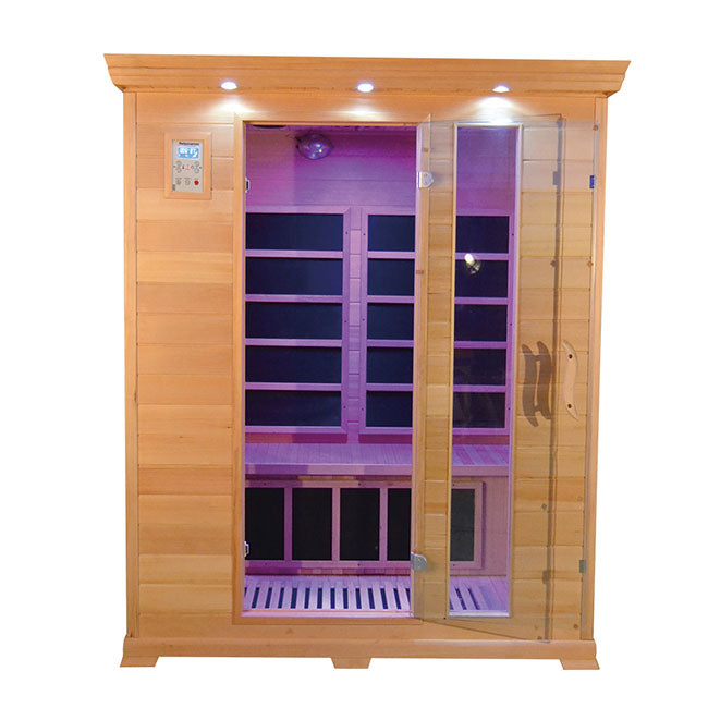 SAUNA EVOLUTION® Low EMF Indoor Wood Sauna With Carbon Panel Far Infrared 16 - Energize Trek