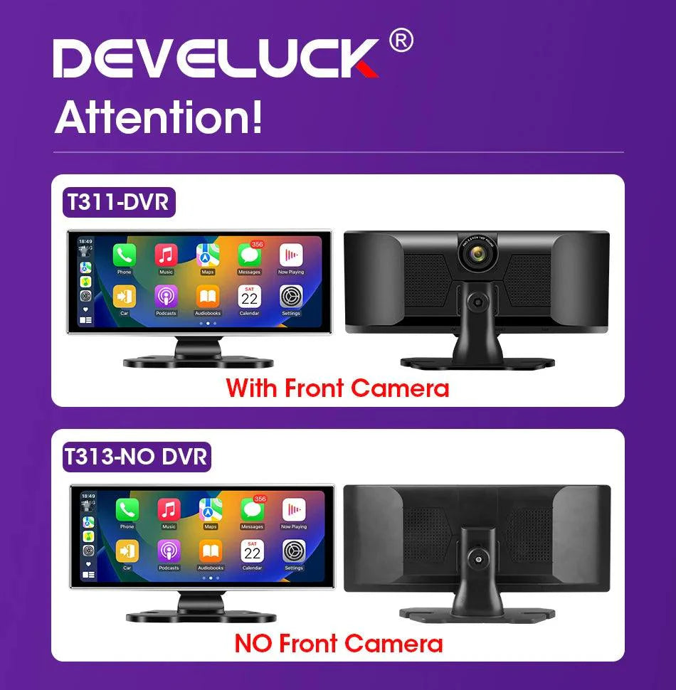 11.26 inch Car DVR 4K Dash Cam Dual Lens Wireless Carplay & Android Auto Video Recorder Monitor GPS Navigation 5G Wifi FM AUX - Energize Trek