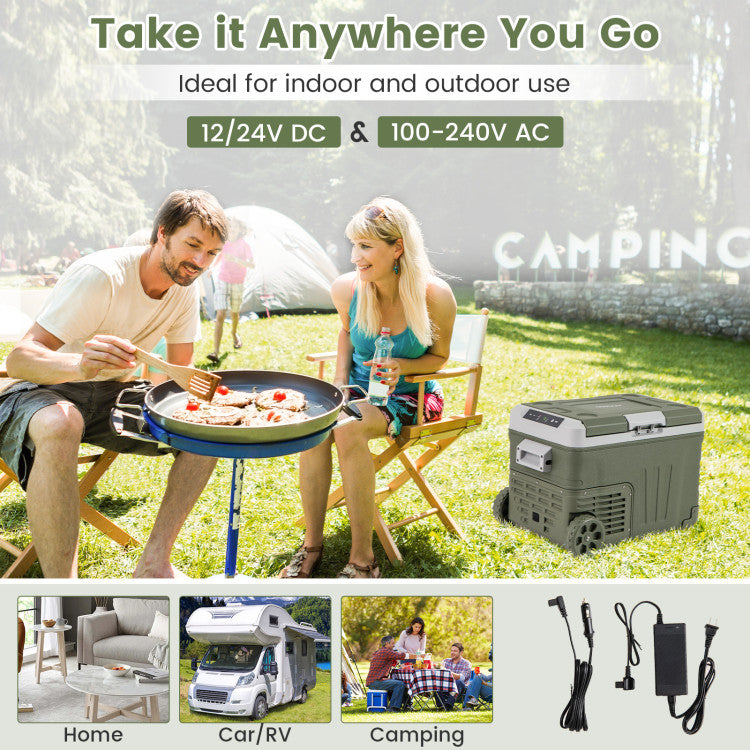12 Volt Car Refrigerator Portable Car Fridge with Adjustable Range - Energize Trek