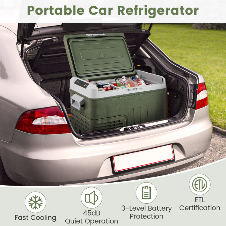 12 Volt Car Refrigerator Portable Car Fridge with Adjustable Range - Energize Trek