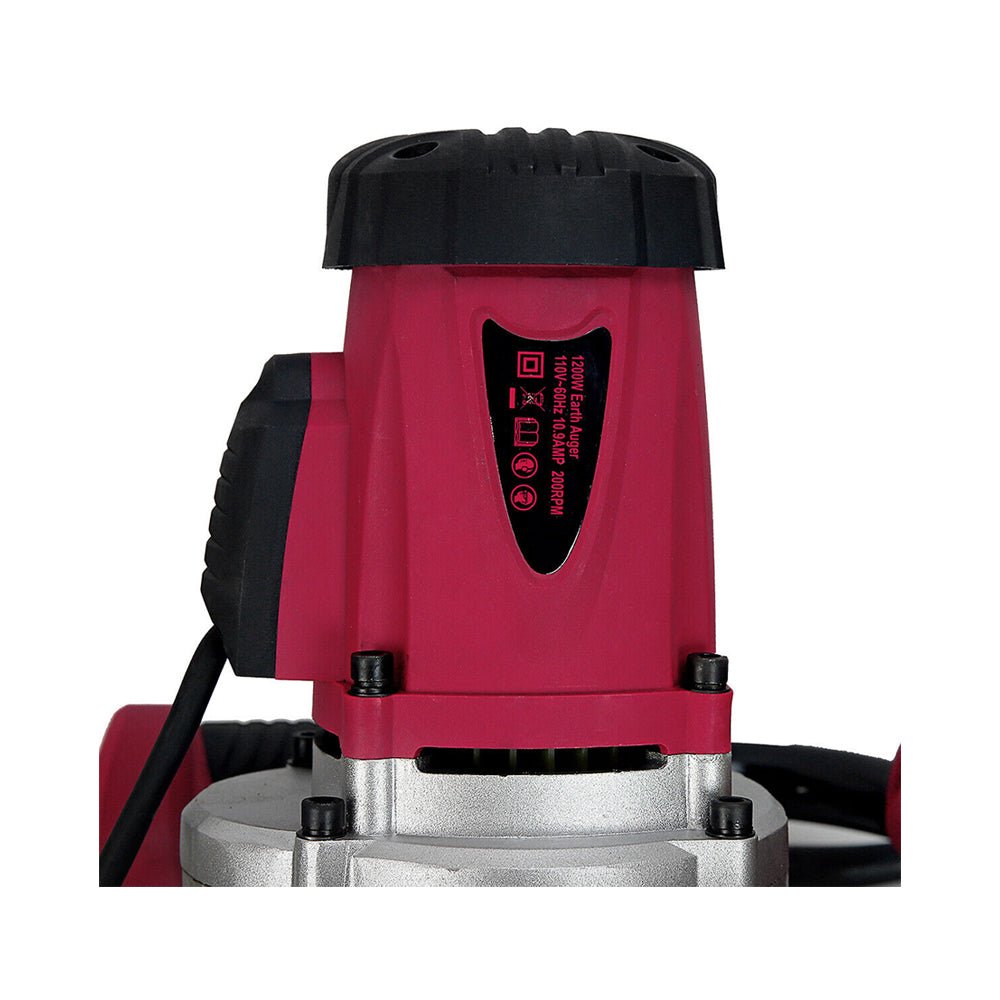 1200W Electric Post Hole Digger Earth Auger With 4 Inch Bit, 1.6HP (SAK25847) - Energize Trek