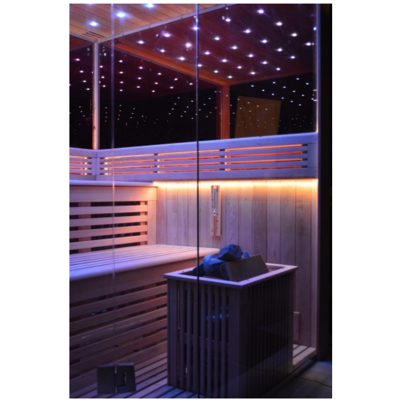 SAUNA EVOLUTION® Indoor New Exclusive Mirror Steam Sauna Glass 13 - Energize Trek