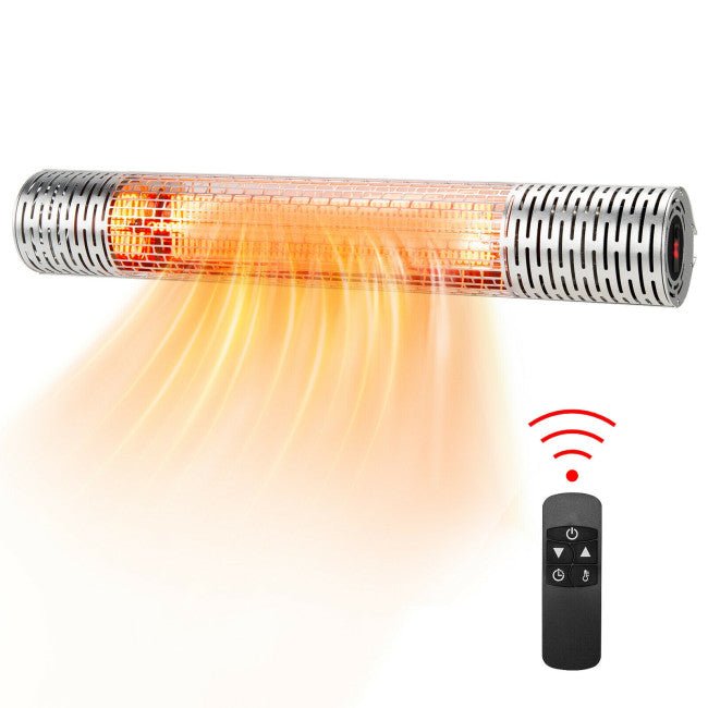 1500W Electric Indoor/Outdoor Waterproof Infrared Patio Heater W/ 2 Power Settings (91826957) - Energize Trek