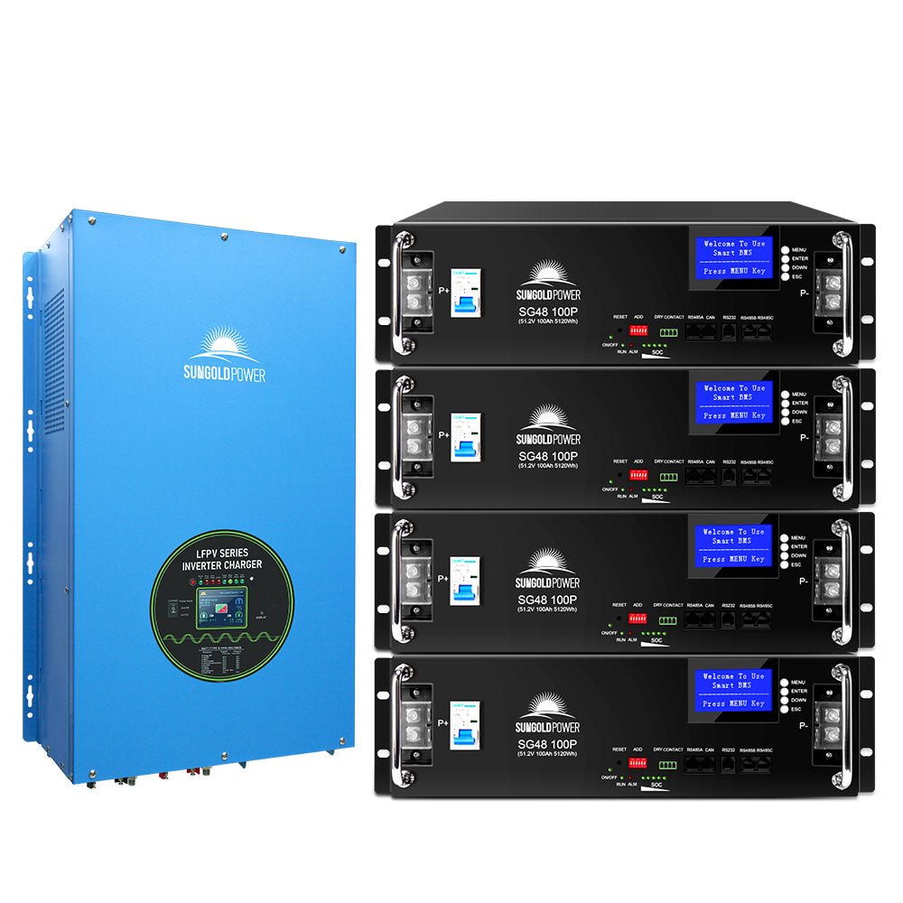 12000W 48V Split Phase Pure Sine Wave Inverter Charger - Energize Trek