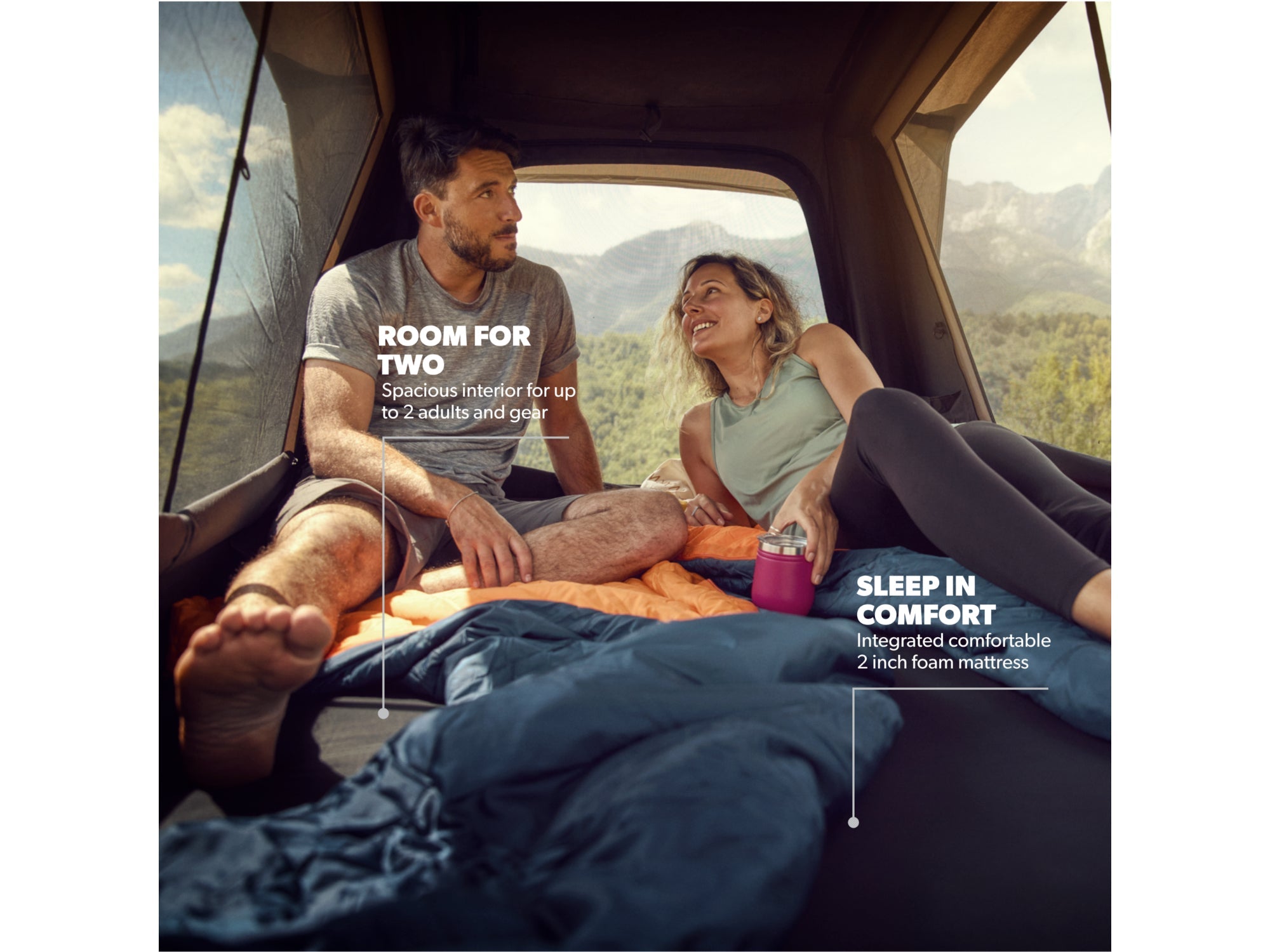Dometic TRT 140 AIR Inflatable Roof Top Tent - 2 Person - Energize Trek