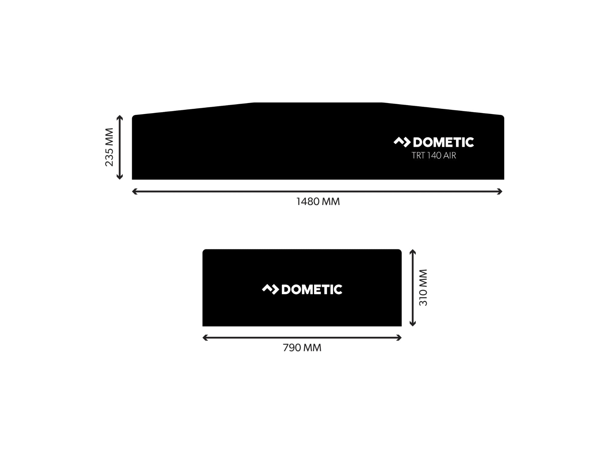 Dometic TRT 140 AIR Inflatable Roof Top Tent - 2 Person - Energize Trek
