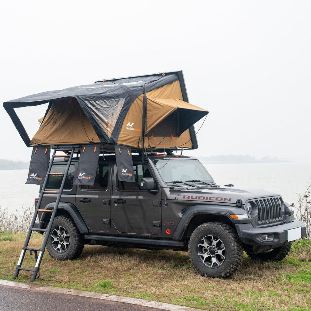 Naturnest Sirius 2 Premium 2XL 3-Person Clamshell Roof Top Tent (SAK91382) - Energize Trek