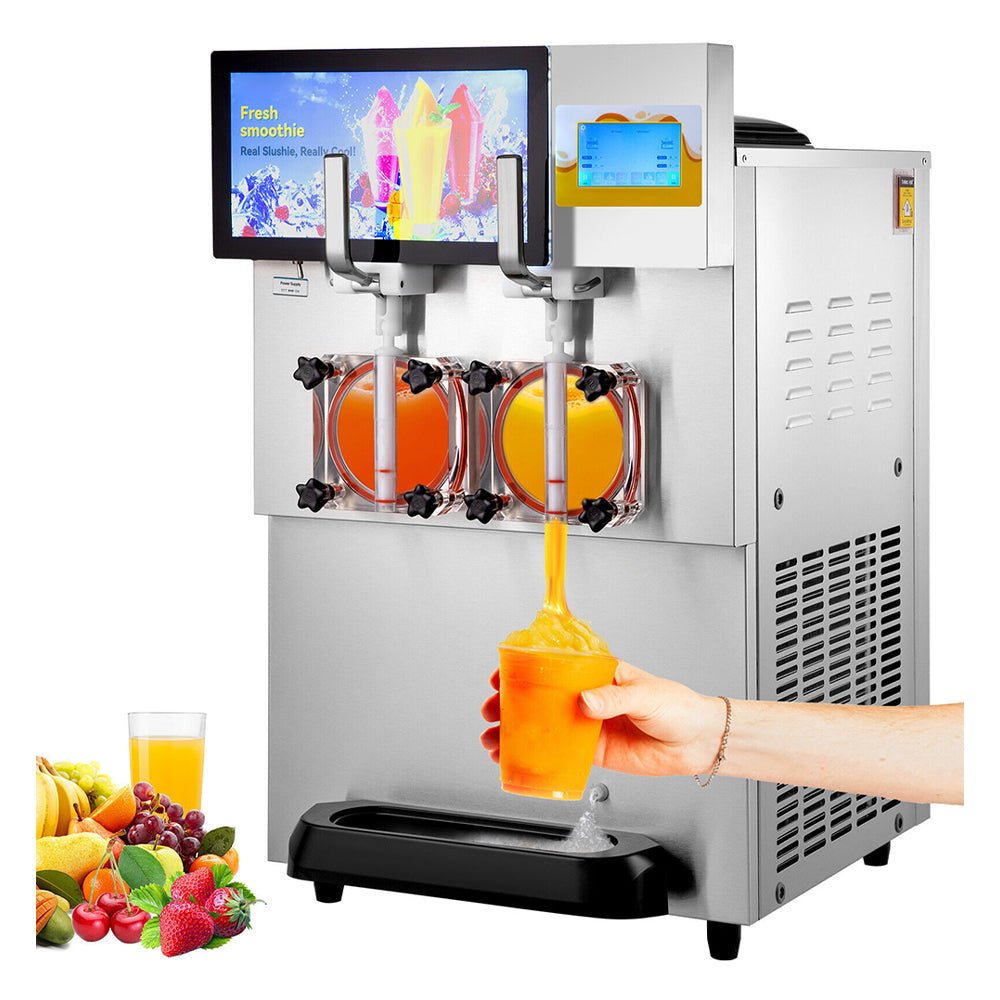 16L Commercial Double Frozen Margarita Ice Slushie Drink Maker Machine, 1155W (SAK95281) - Energize Trek