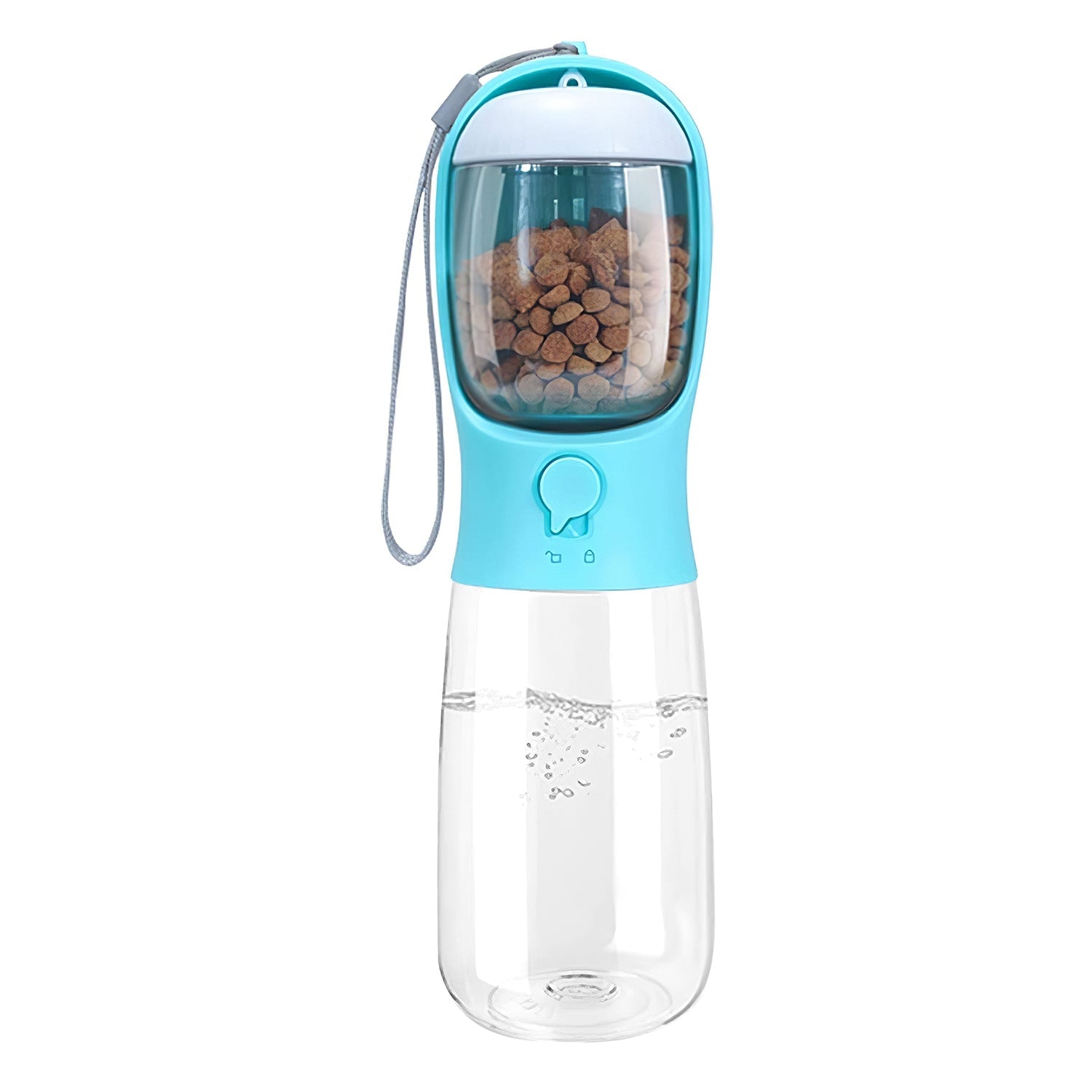 18.6OZ Portable Dog Water Bottle Pet Water Dispenser with Detachable Food Container Leak-Proof Lock Design for Dog Walking Traveling Hiking Outdoor Ac - Energize Trek
