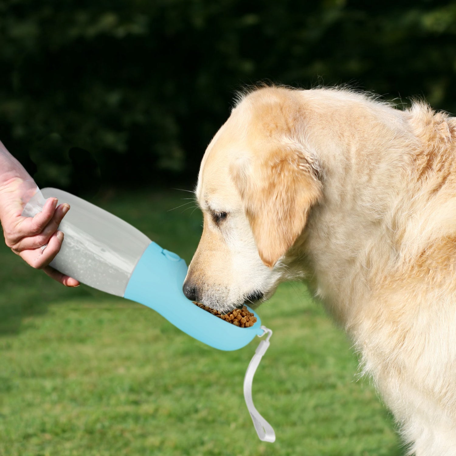 18.6OZ Portable Dog Water Bottle Pet Water Dispenser with Detachable Food Container Leak-Proof Lock Design for Dog Walking Traveling Hiking Outdoor Ac - Energize Trek