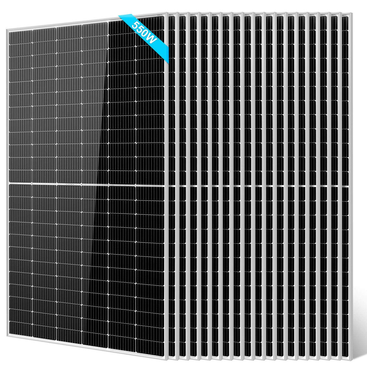 450/ 550 Watt Monocrystalline PERC Solar Panel UL 61730 CEC Listed - Energize Trek