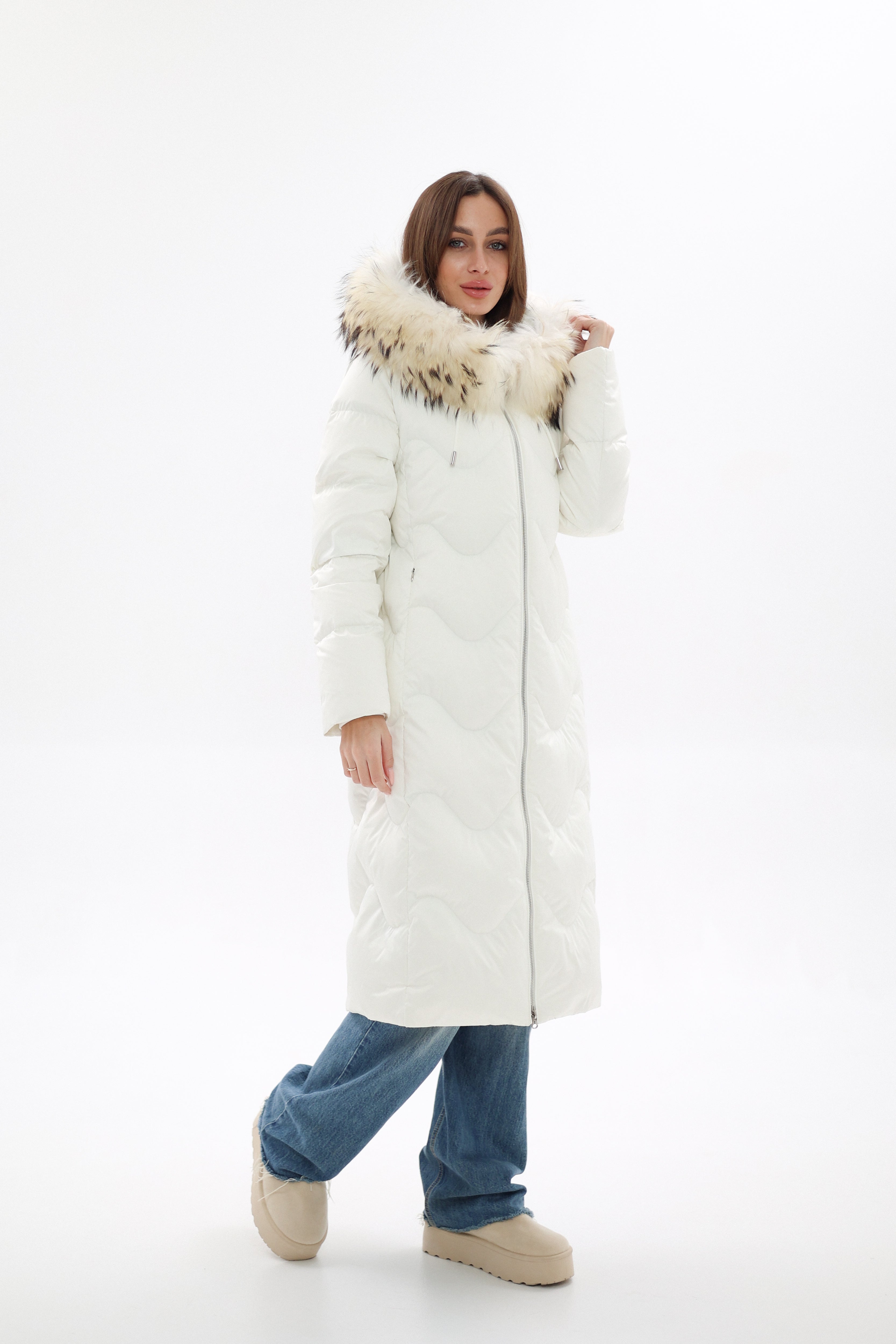 Genuine Fur Trim Down Fill Coat - Energize Trek