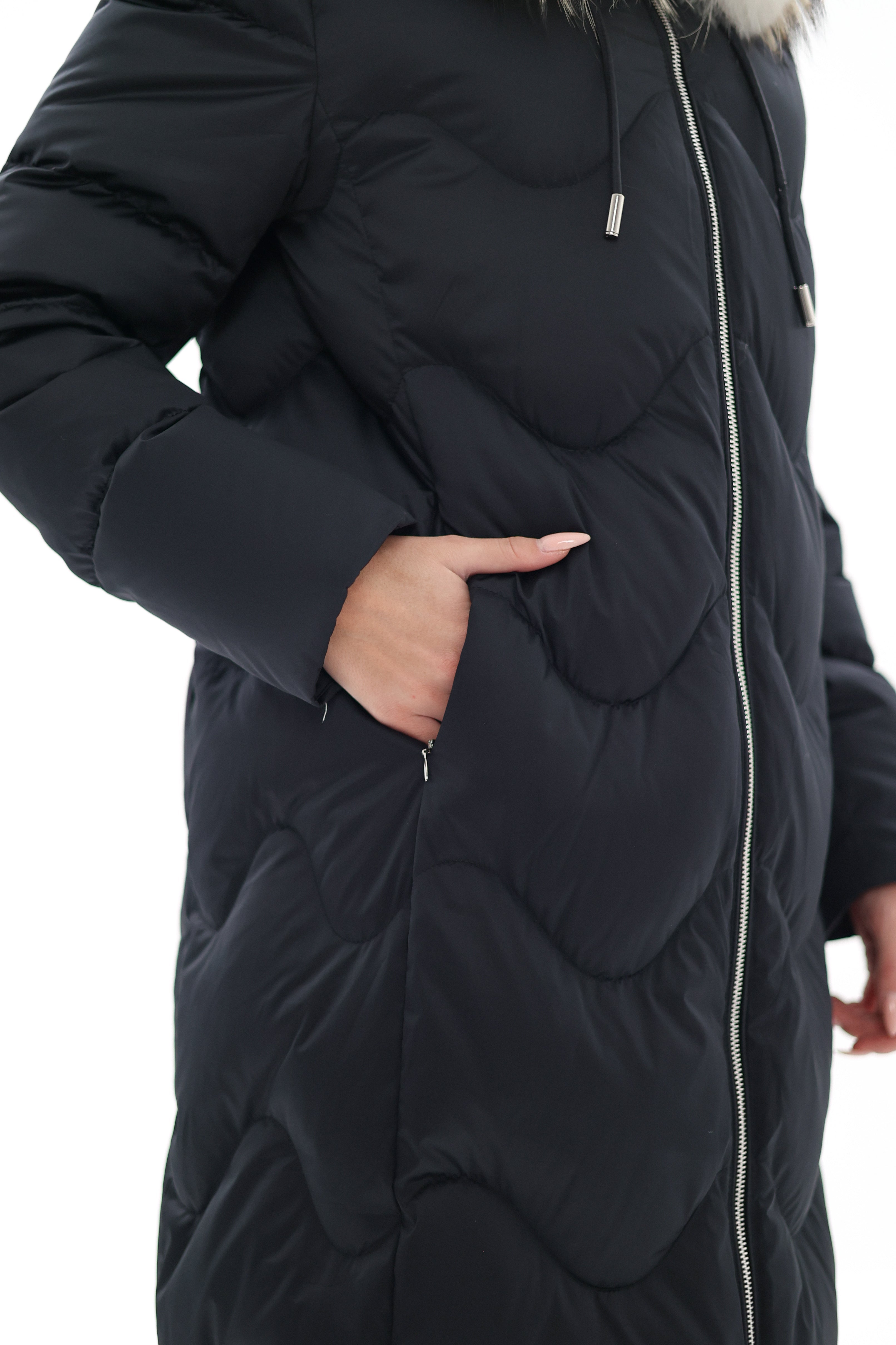 Genuine Fur Trim Down Fill Coat - Energize Trek