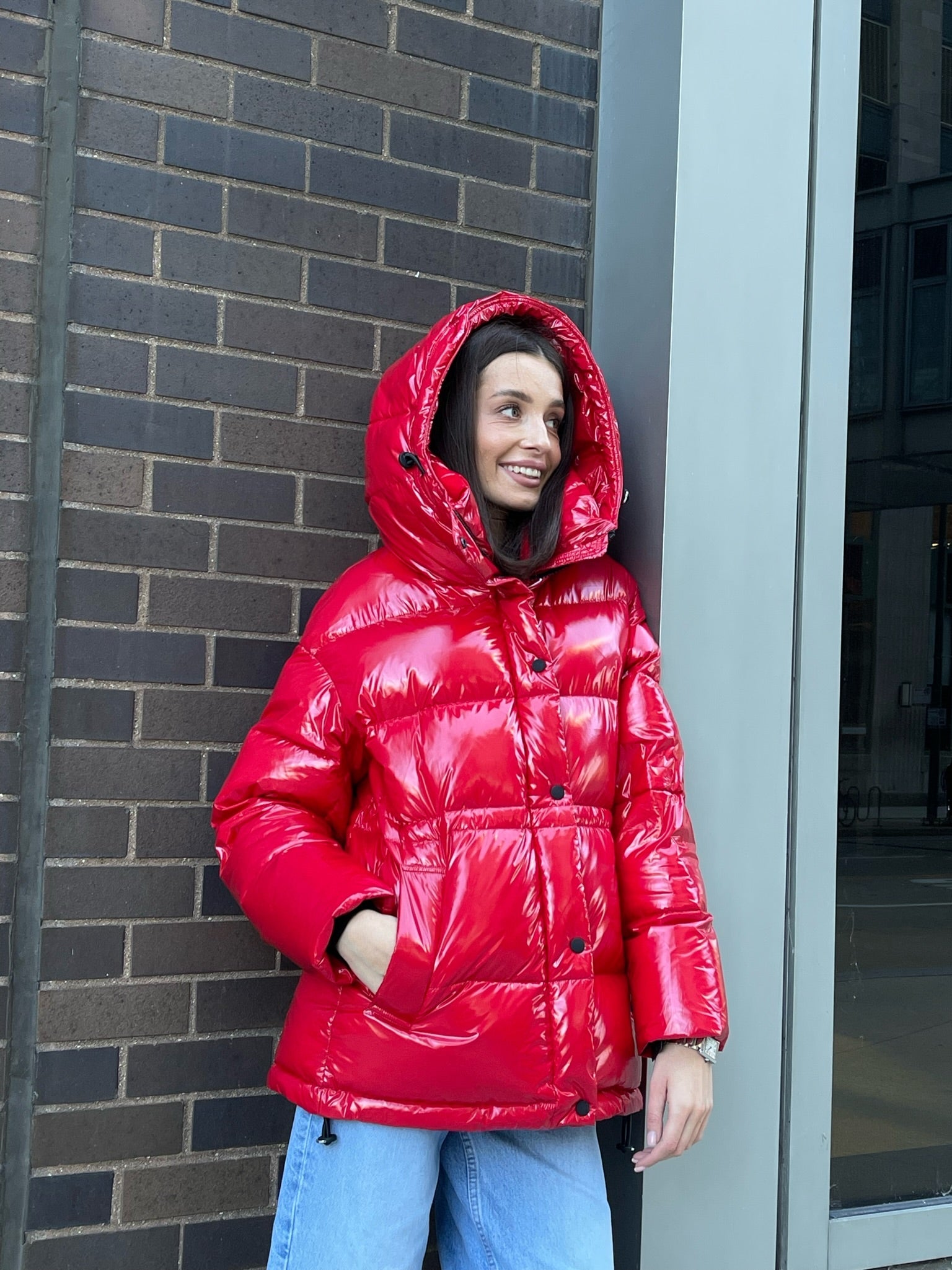 Gia Laqué Premium Down Hooded Jacket - Energize Trek