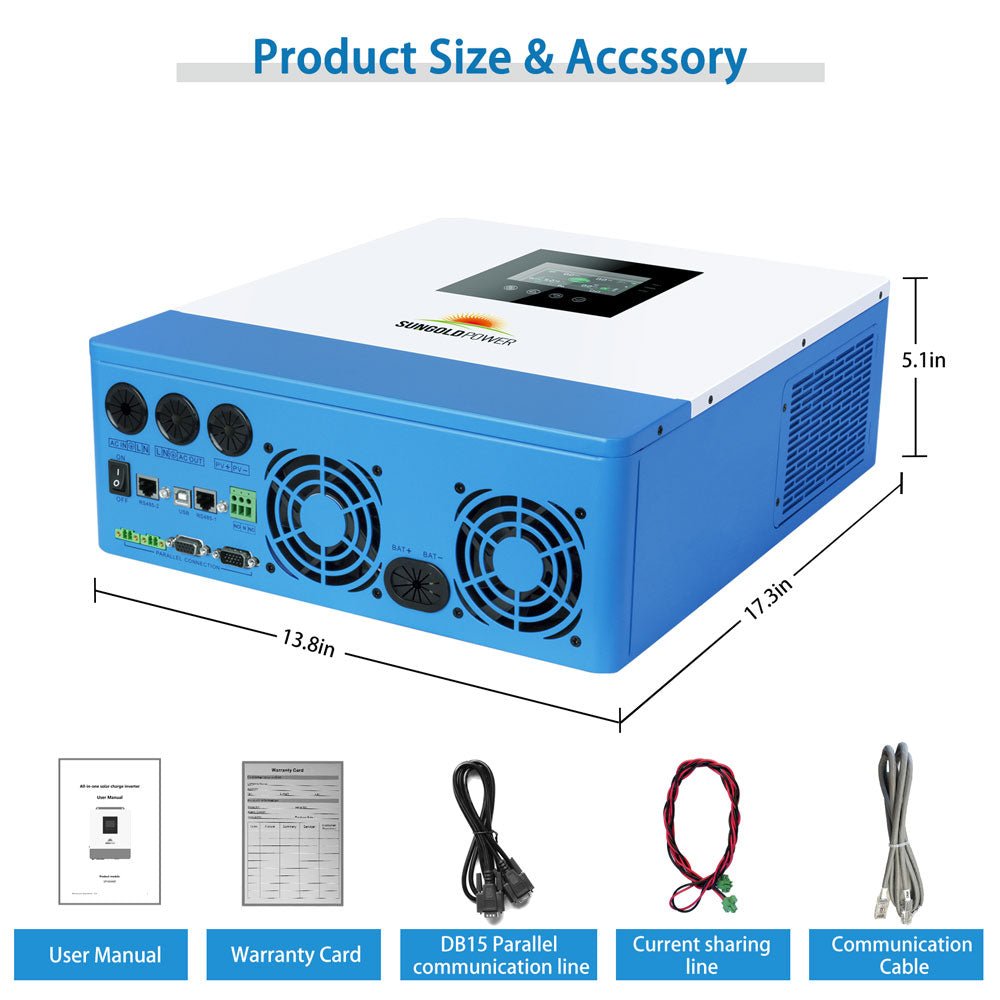 10000W 48V Solar Charger Inverter (2 Units Parallel) - Energize Trek