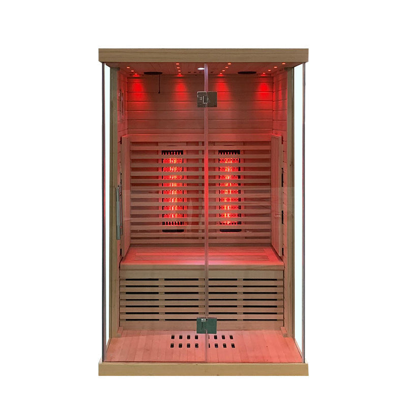SAUNA EVOLUTION® Indoor Low EMF Sauna with Front Glass Far Infrared 05 - Energize Trek